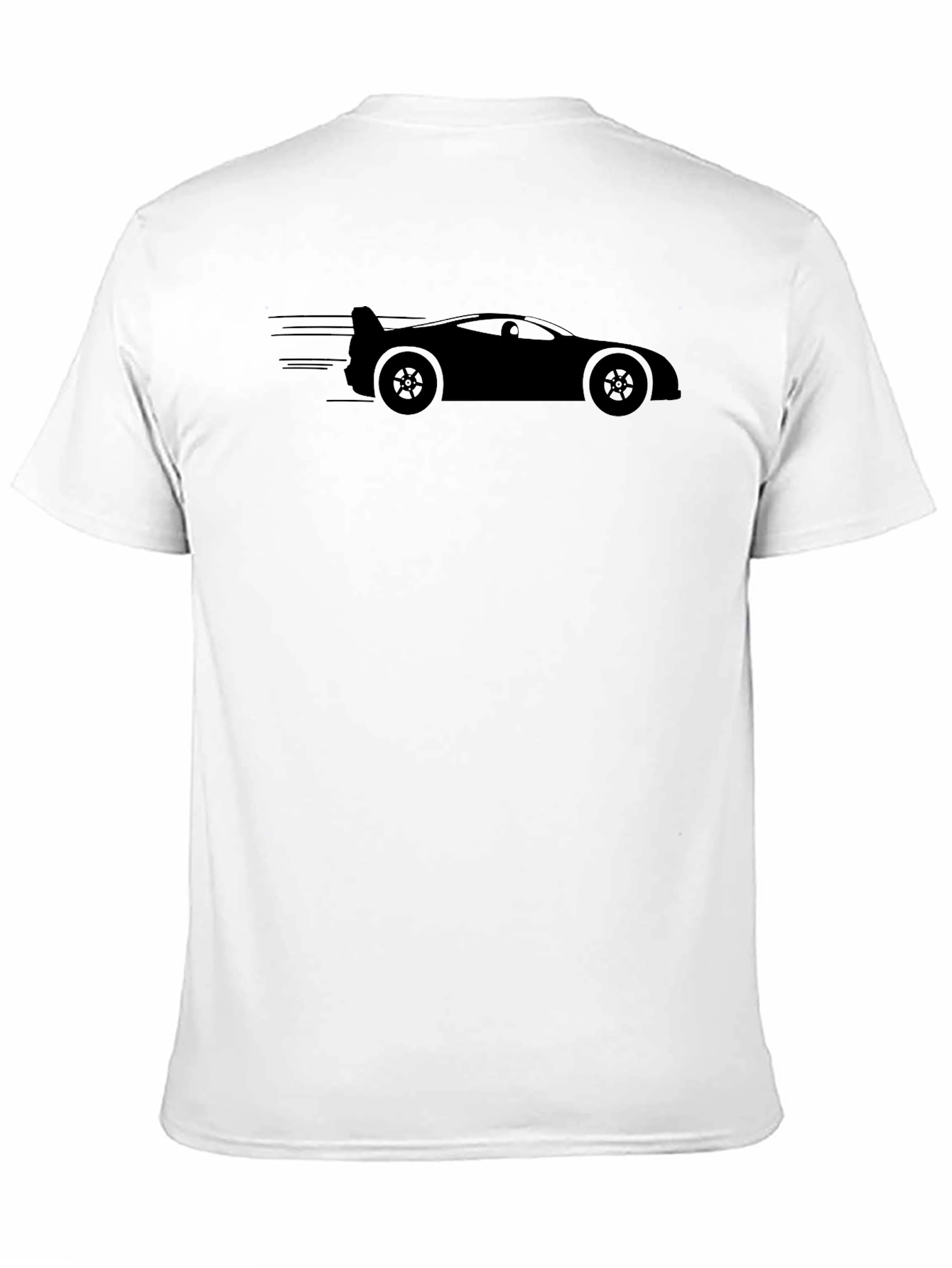 Black Sleek Car Graphic Tee - Black view 11