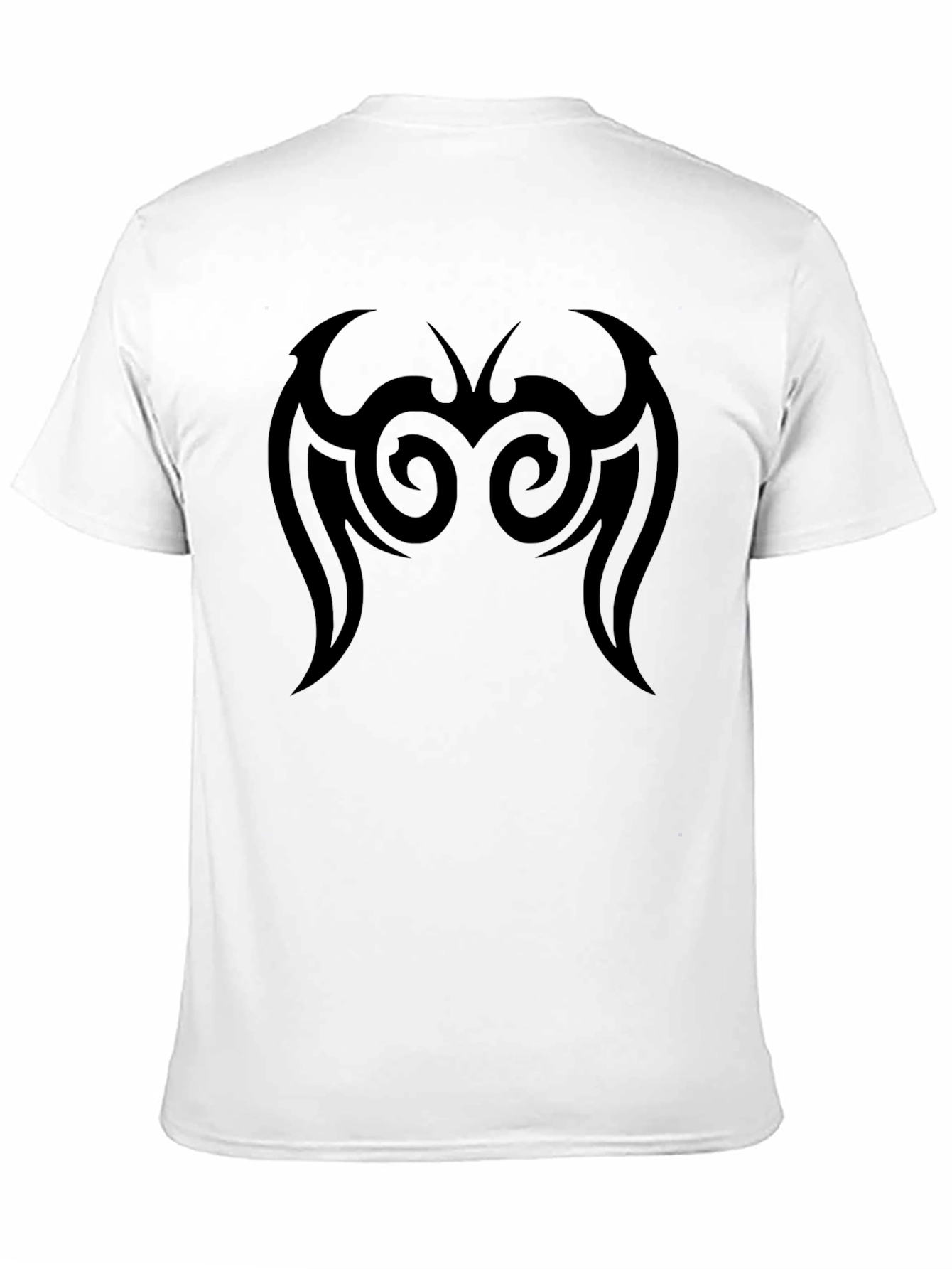 Black Tribal Design Black T-Shirt view 11