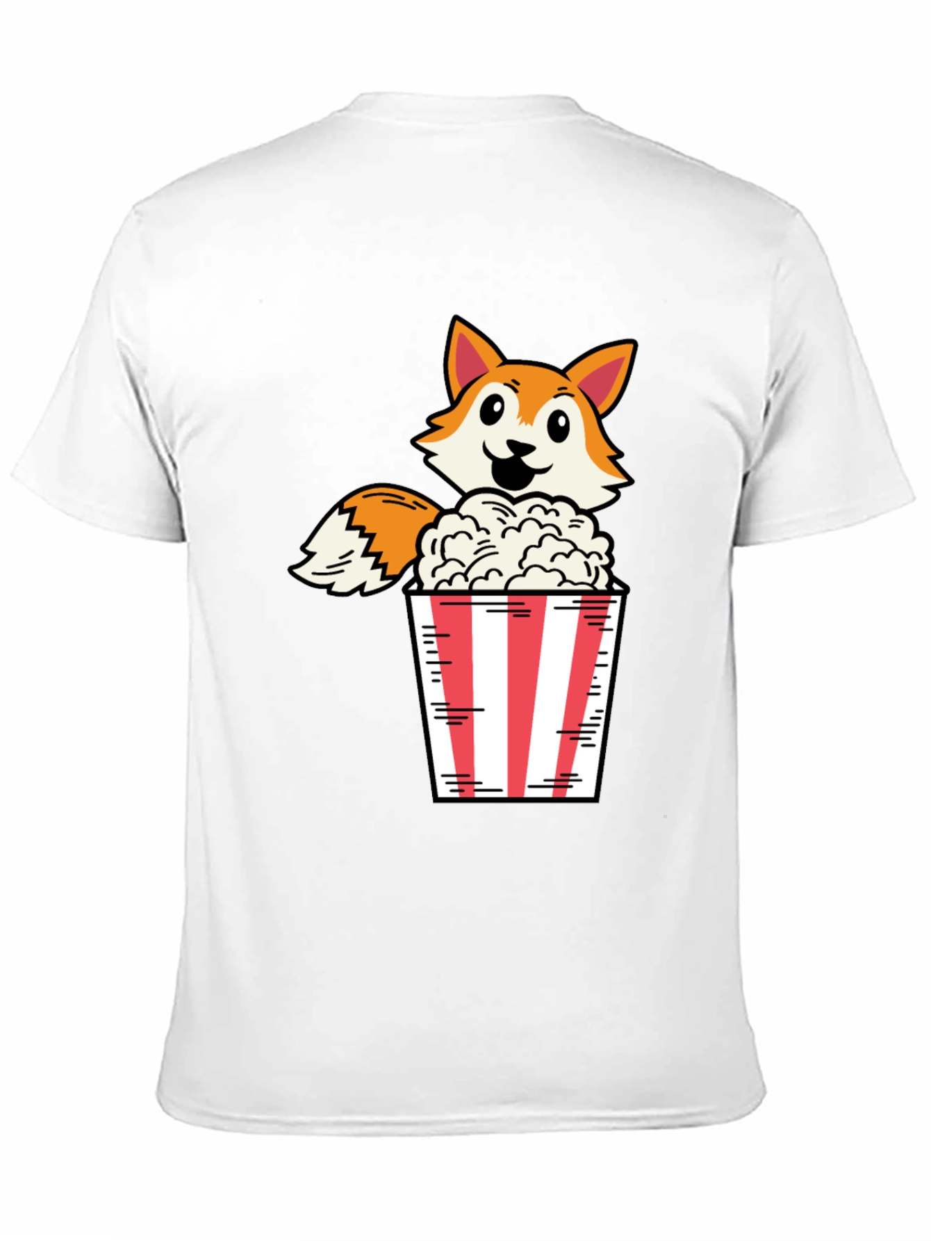 Black Fox Popcorn Black T-Shirt view 11