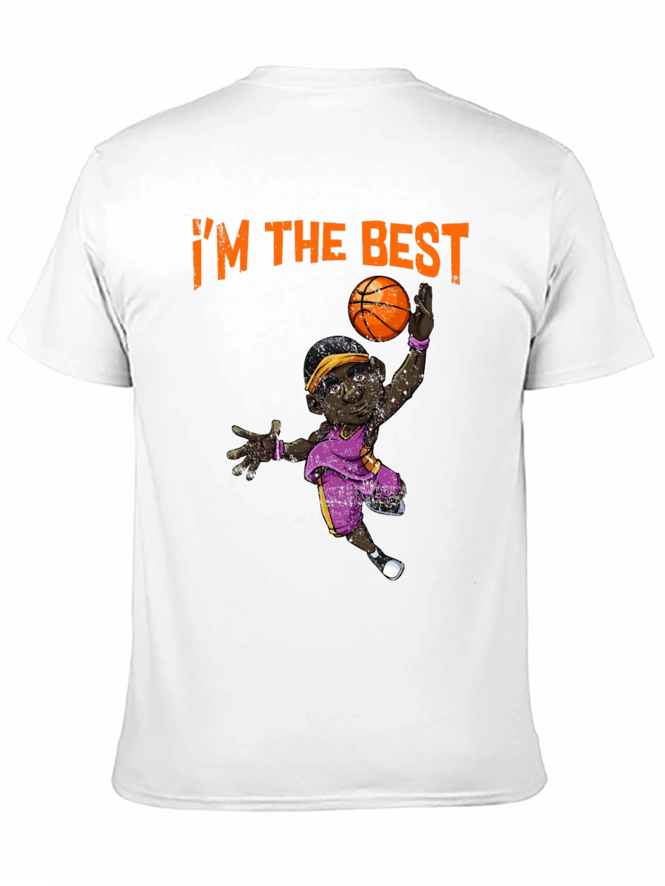 Black I'm The Best Basketball T-Shirt view 11