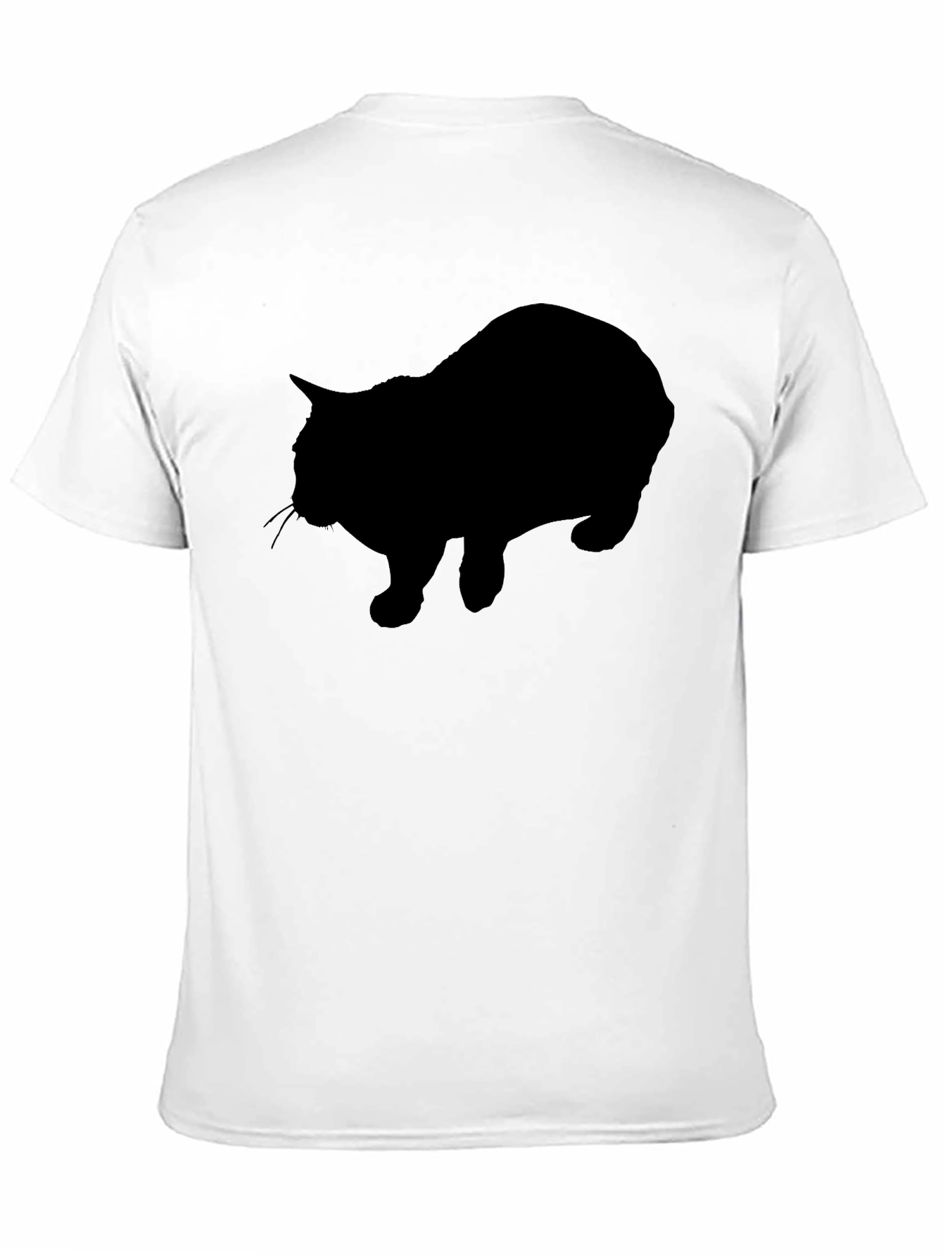 Black Black Cat Silhouette Graphic T-Shirt view 11