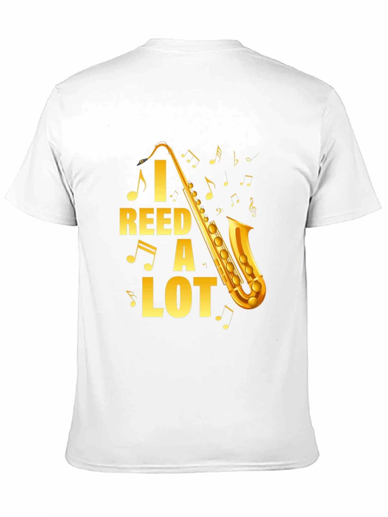 Black I Reed A Lot Saxophone Graphic T-Shirt view 11