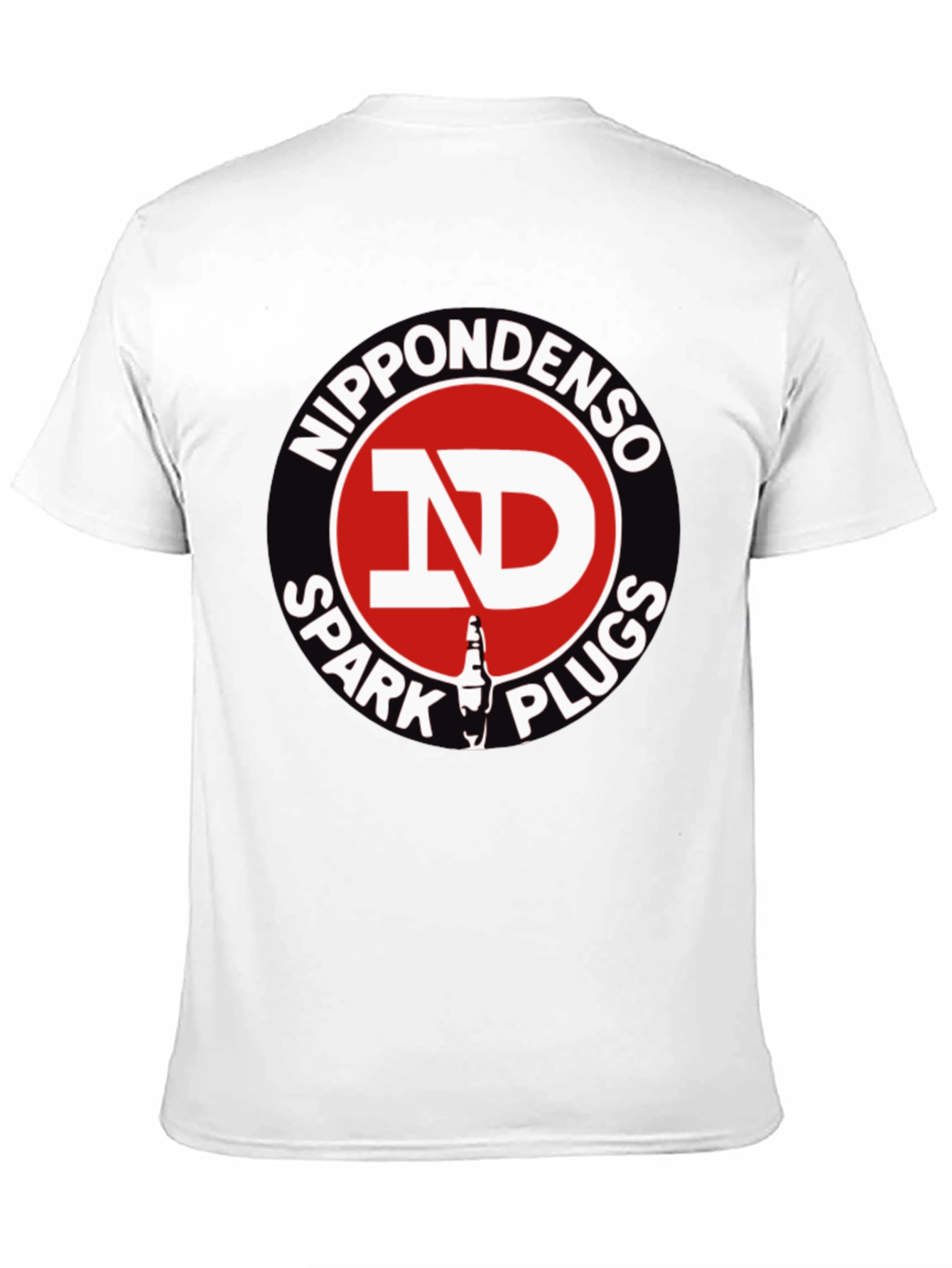 Black Nippondenso Spark Plugs Graphic T-Shirt view 11