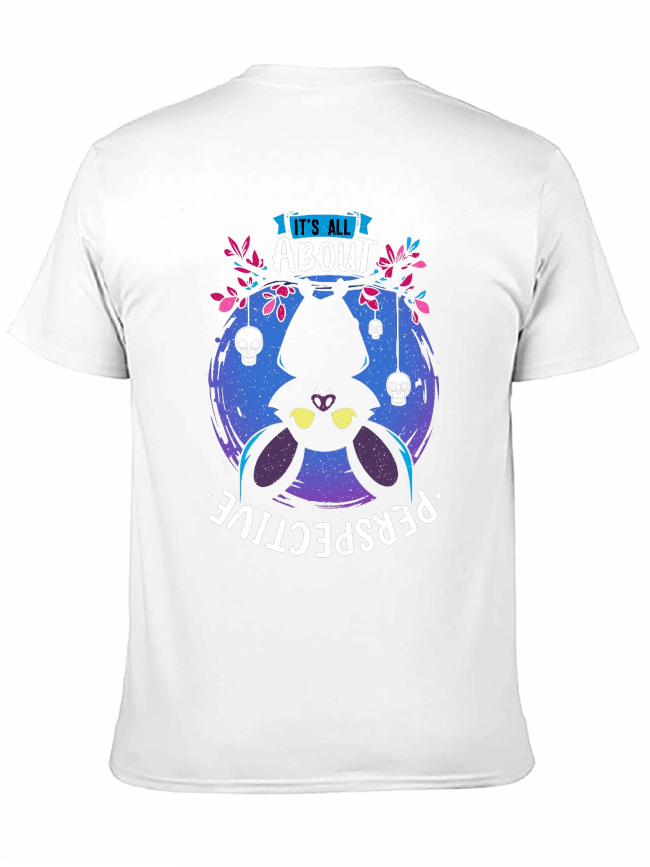 Black Upside Down Bat T-Shirt view 11