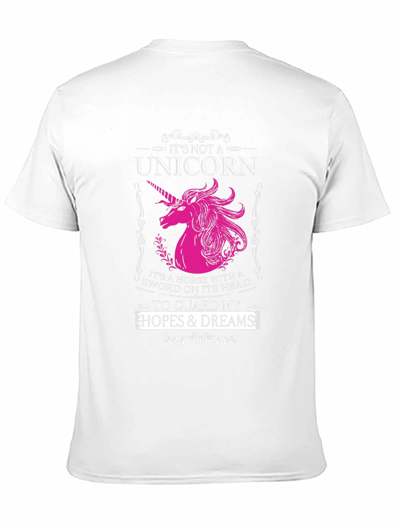 Black Unicorn Sword Guard T-Shirt - Hopes & Dreams view 11