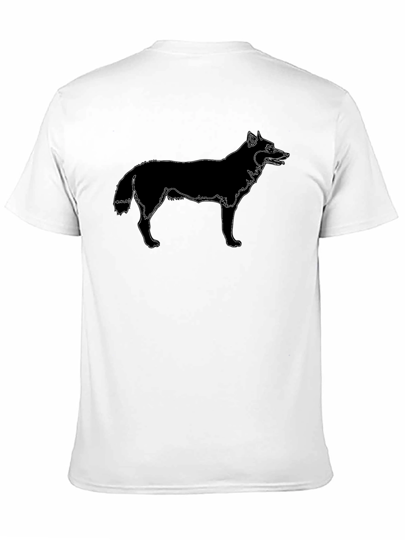 Black Black Wolf Graphic Tee - Modern Style view 11