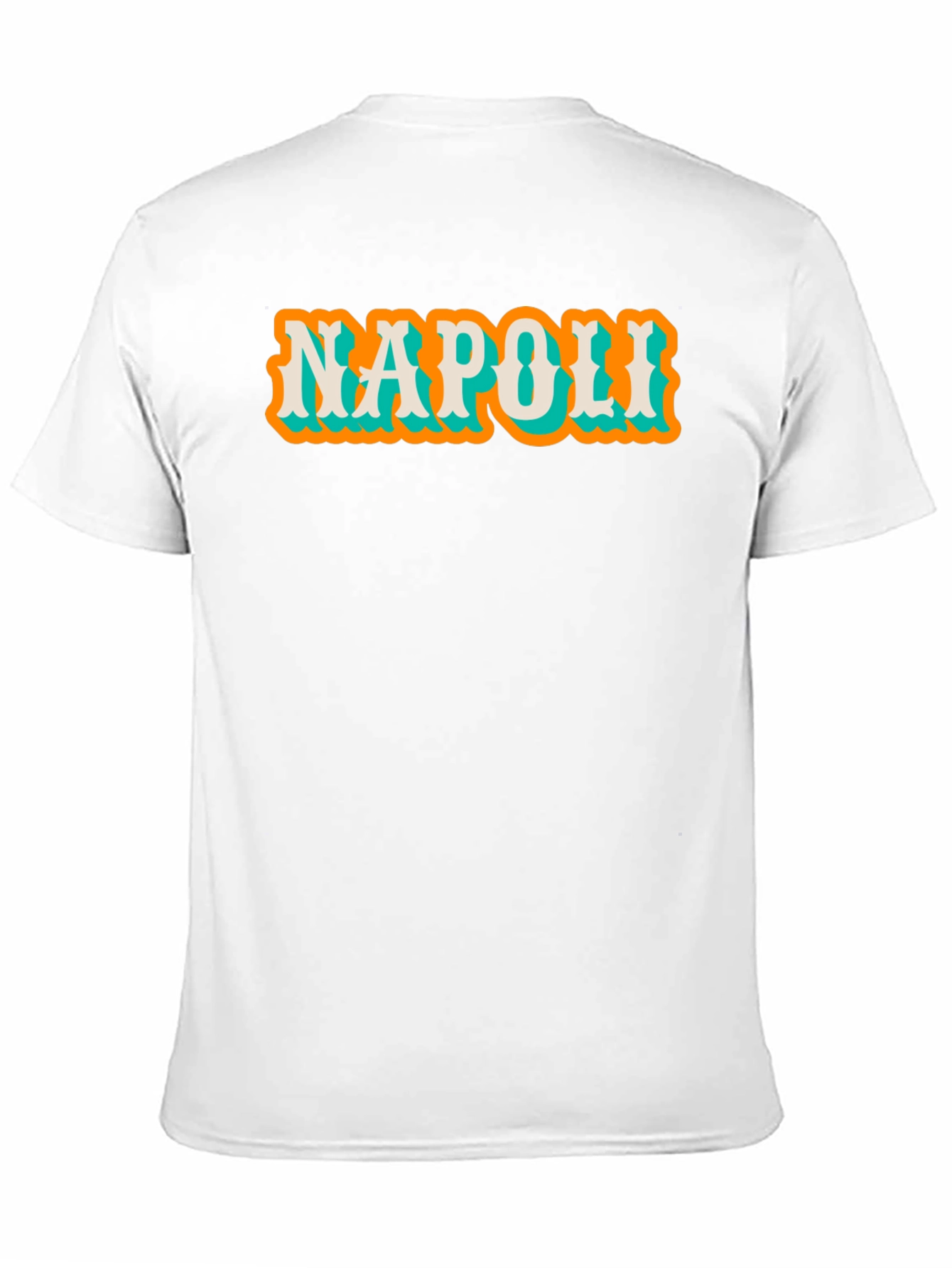 Black Napoli Graphic Tee - Vintage Style Cotton T-Shirt view 11
