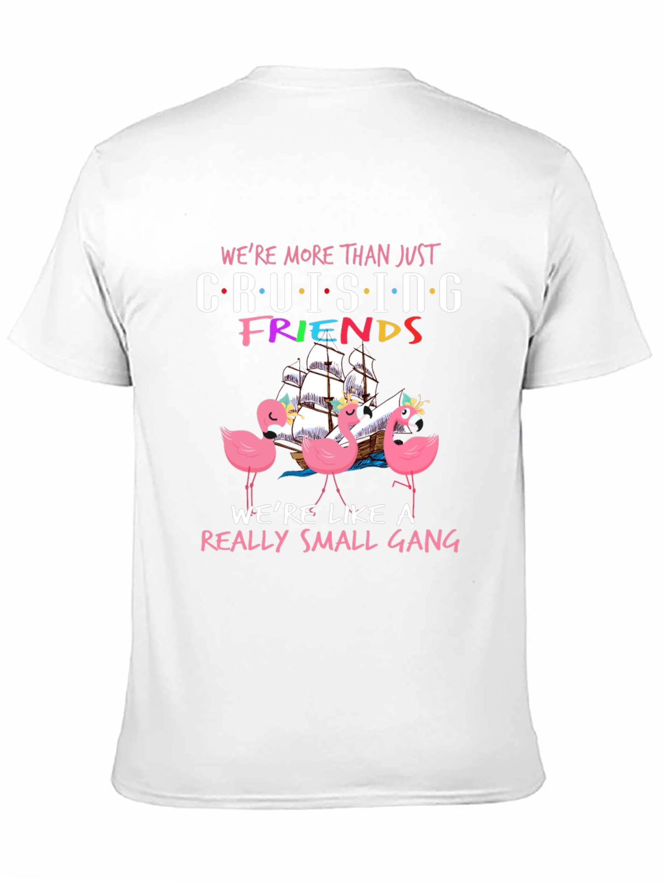 Black Cruising Friends Flamingo Graphic Tee view 11
