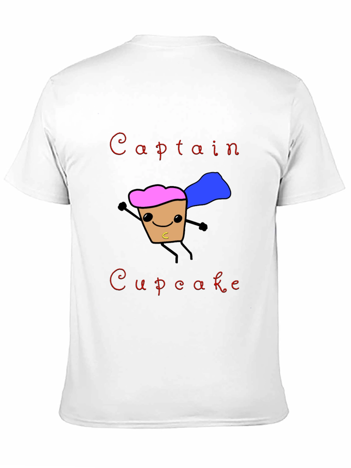 Black Captain Cupcake T-Shirt Funny Hero Graphic Tee view 11