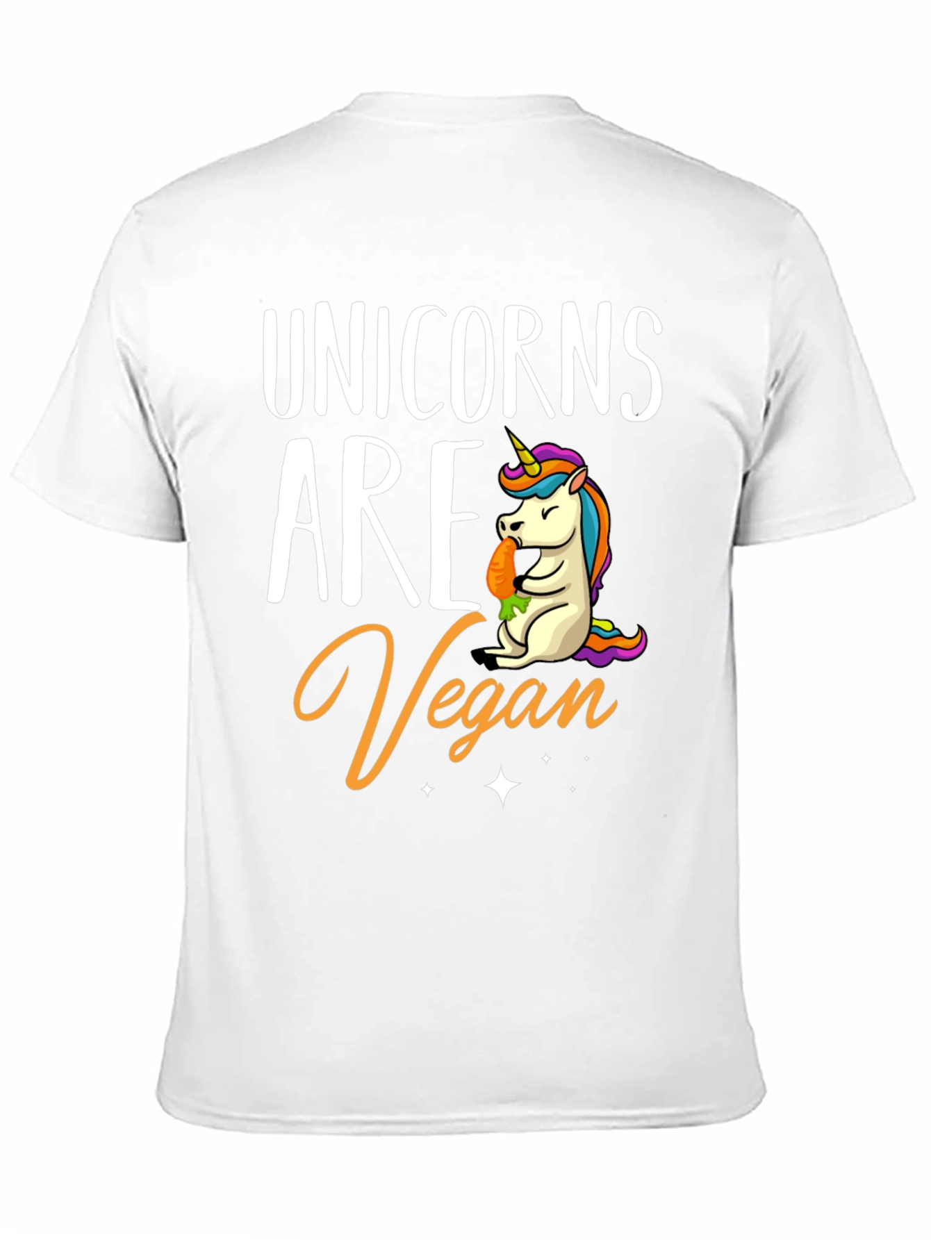Black Unicorn Vegan T-Shirt - Black Graphic Tee view 11