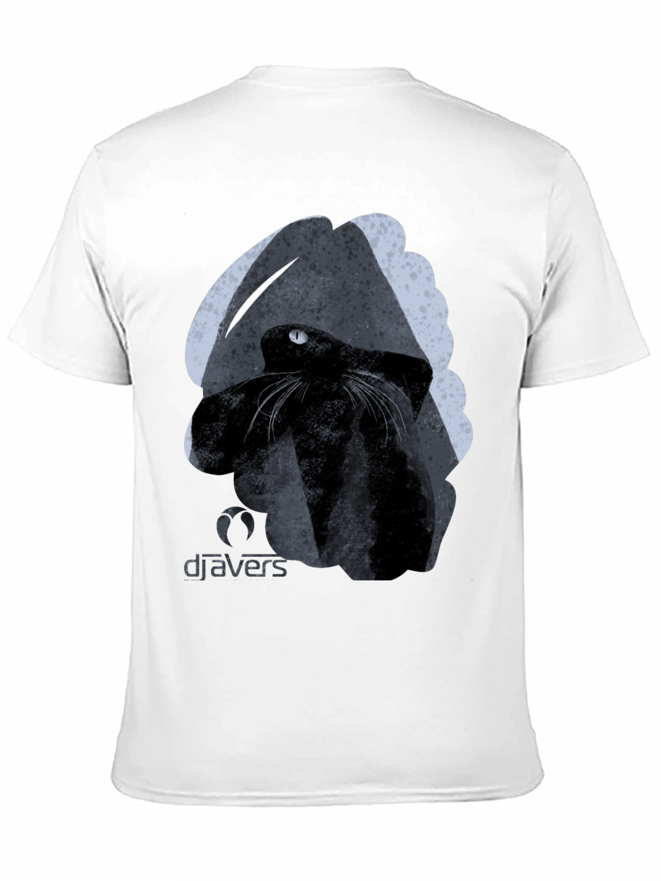 Black Black Cat Graphic Tee - Cool Artistic Design view 11