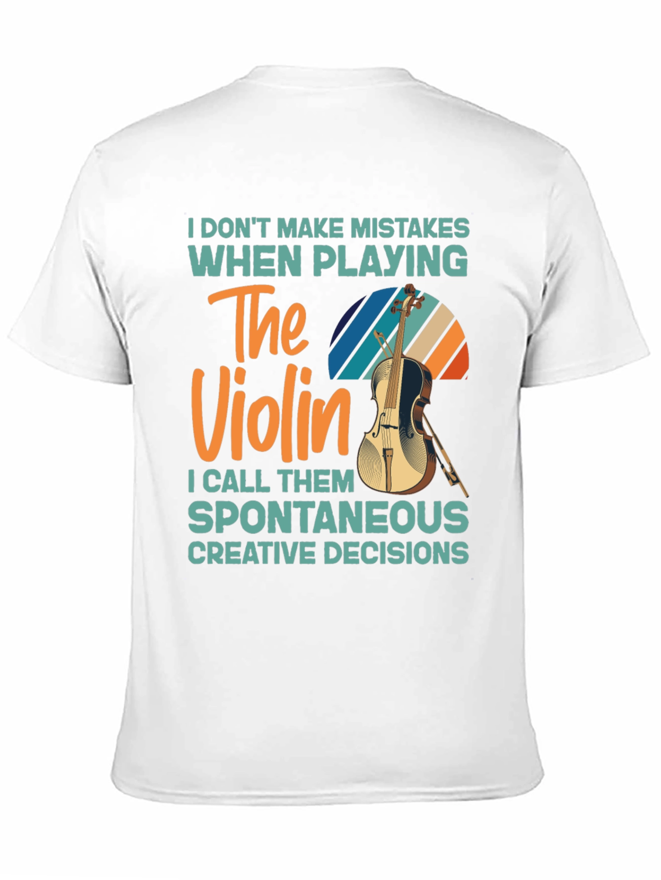 Black Violin Player T-Shirt - No Mistakes Just Creative Decisions view 11