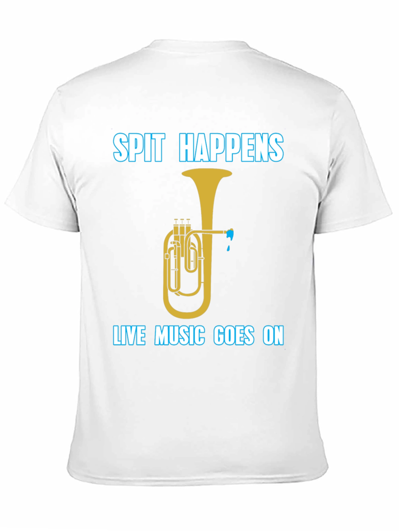 Spit Happens Music T-Shirt - Live Music Goes On! - 11