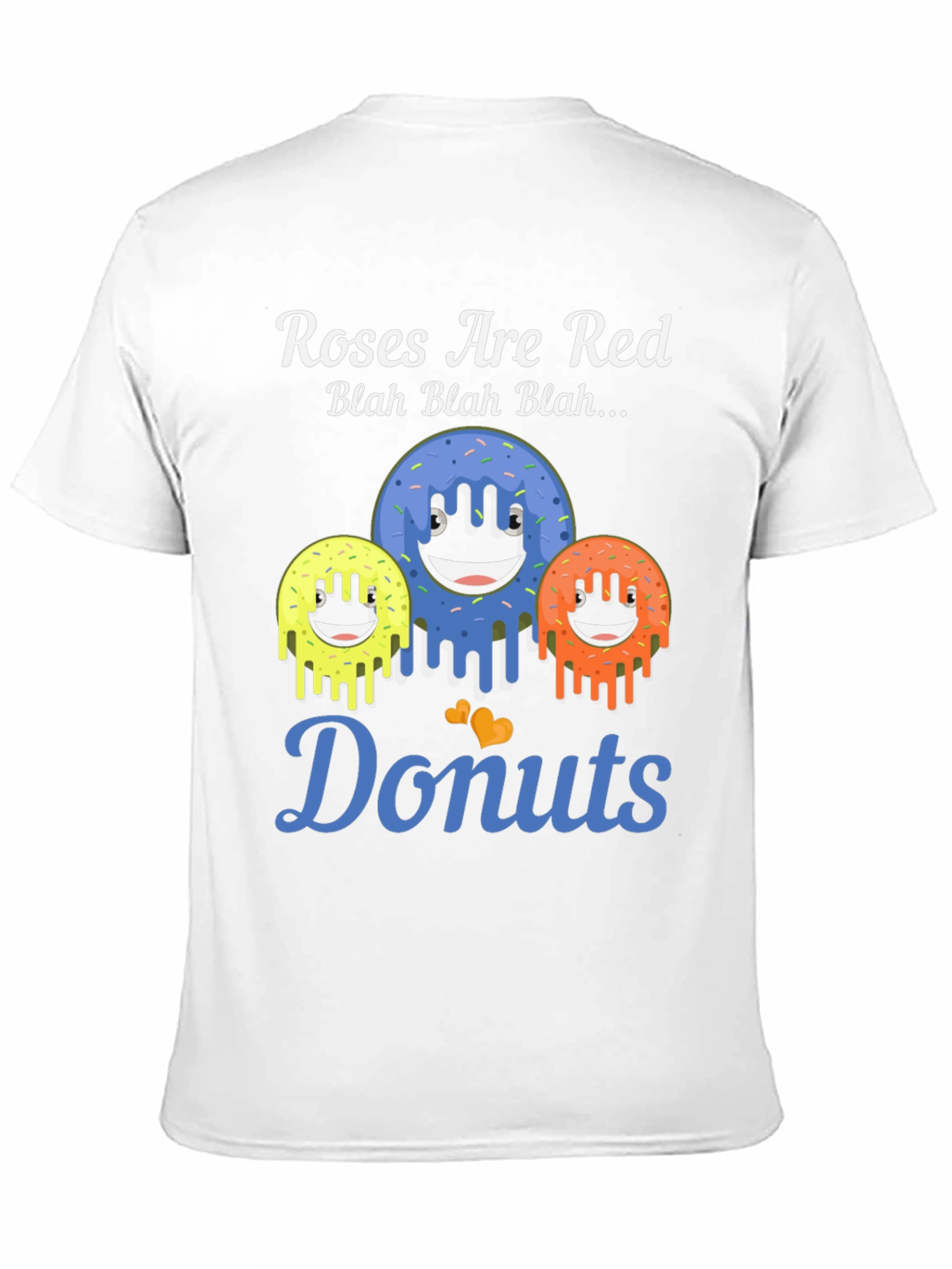 Black Roses are Red Donuts Graphic T-Shirt view 11
