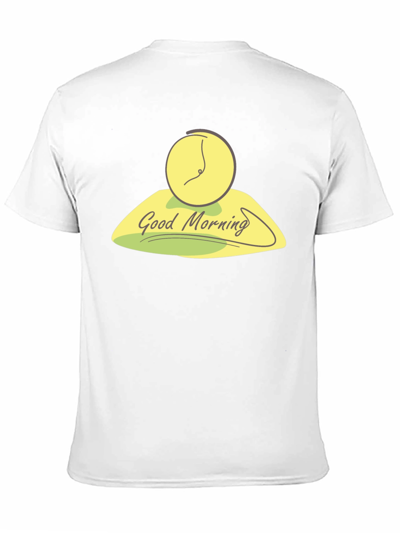 Black Good Morning Clock Graphic Tee - Stylish Black T-Shirt view 11