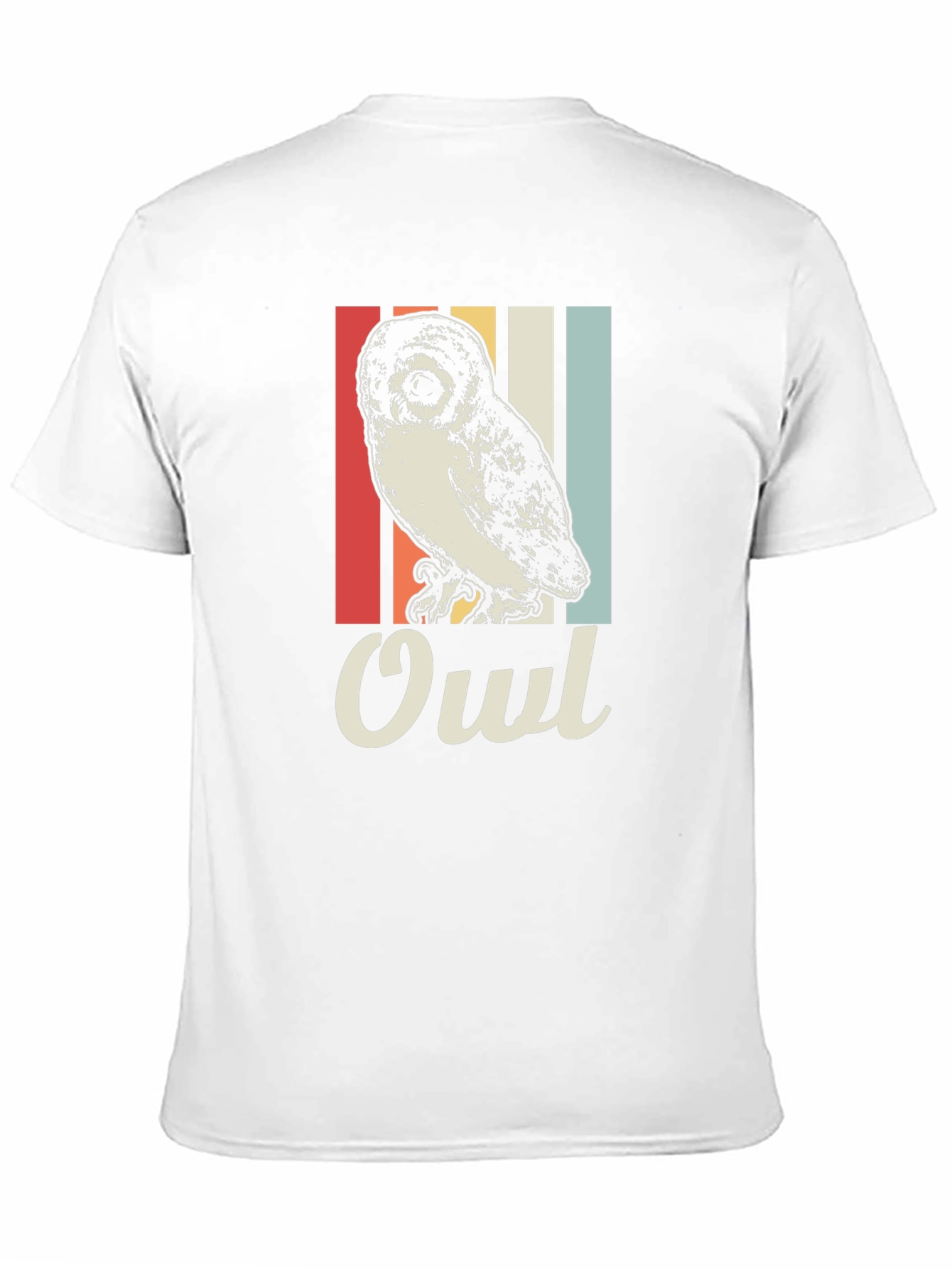 Black Retro Owl T-Shirt - Bird Lover Tee view 11