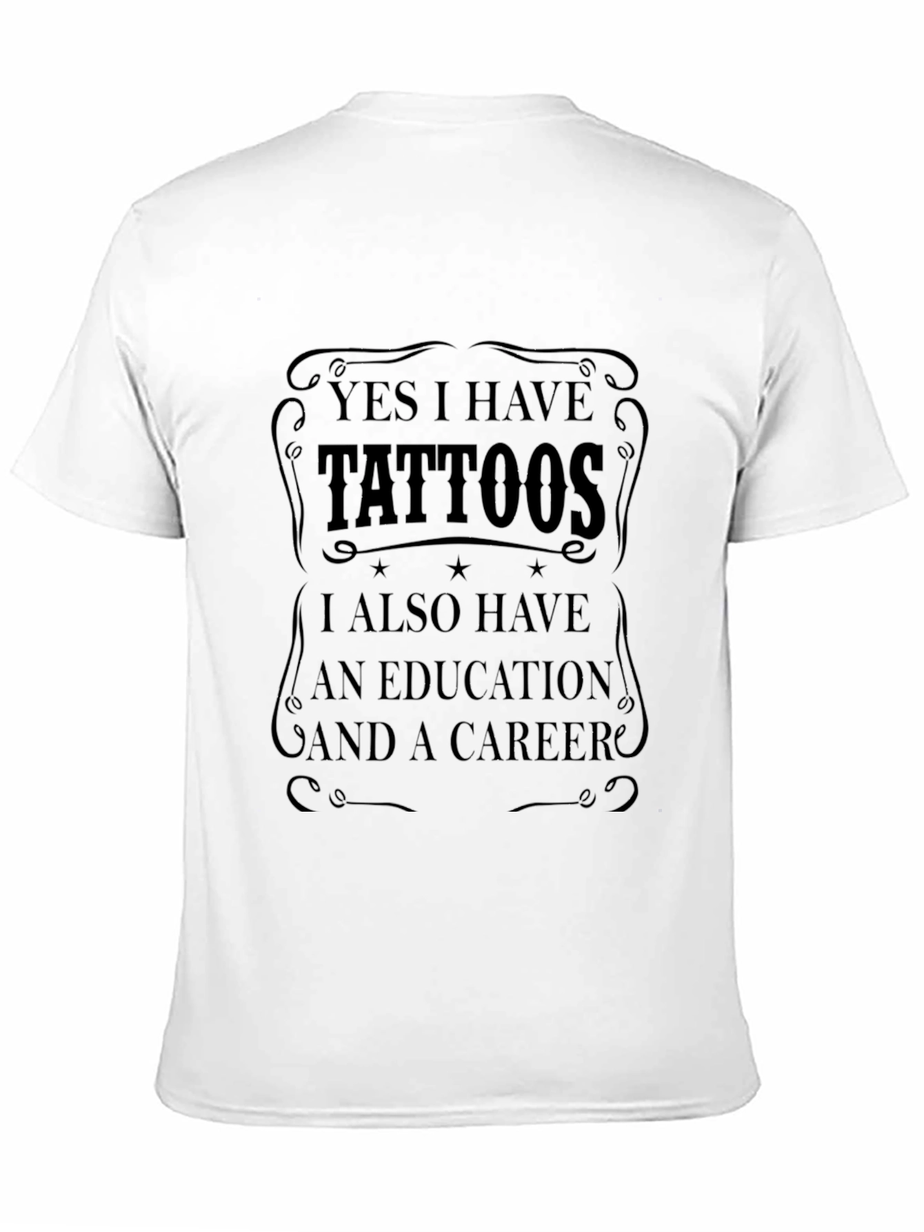 Black Tattooed & Educated Graphic Tee view 11