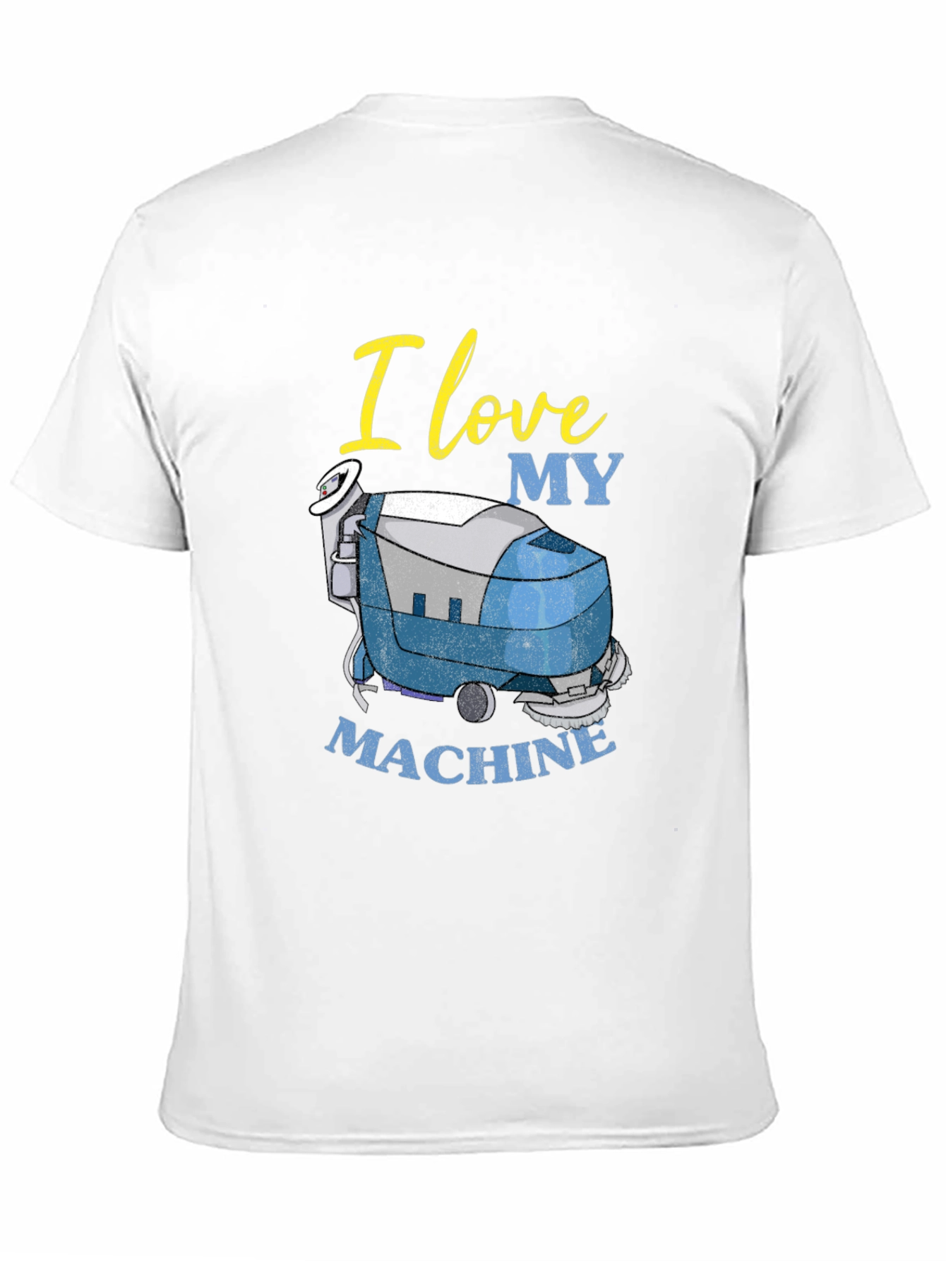 Black I Love My Machine T-Shirt - Cleaning Crew Apparel view 11