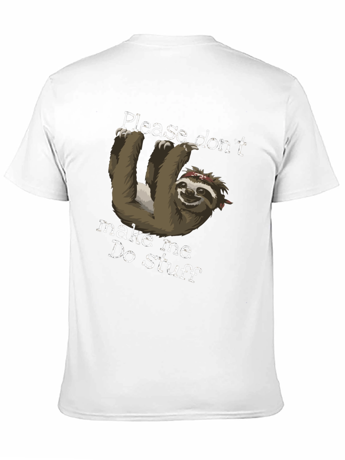 Black Sloth Graphic Tee - Please Don't Make Me Do Stuff view 11