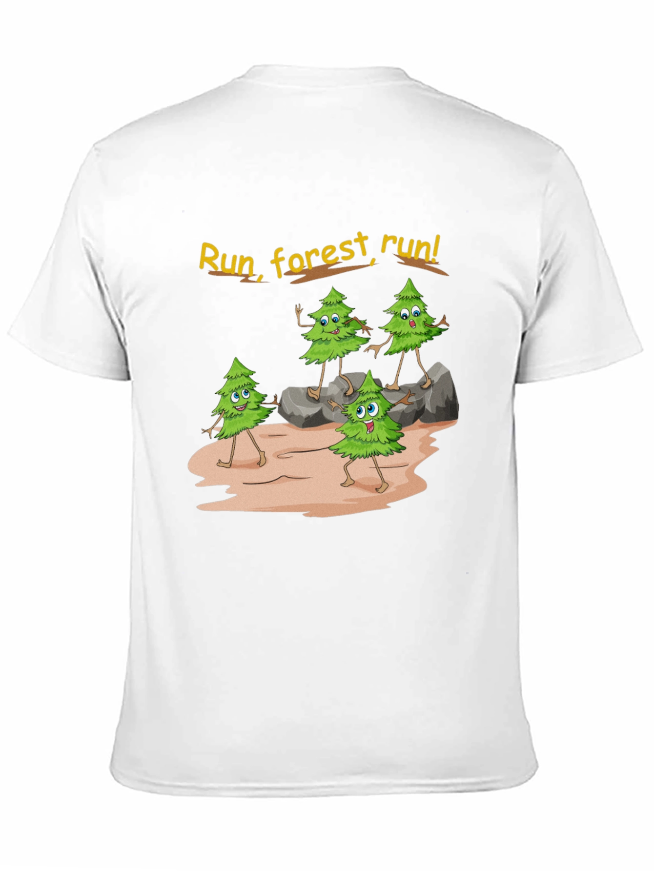 Black Run Forest Run Graphic T-Shirt view 11