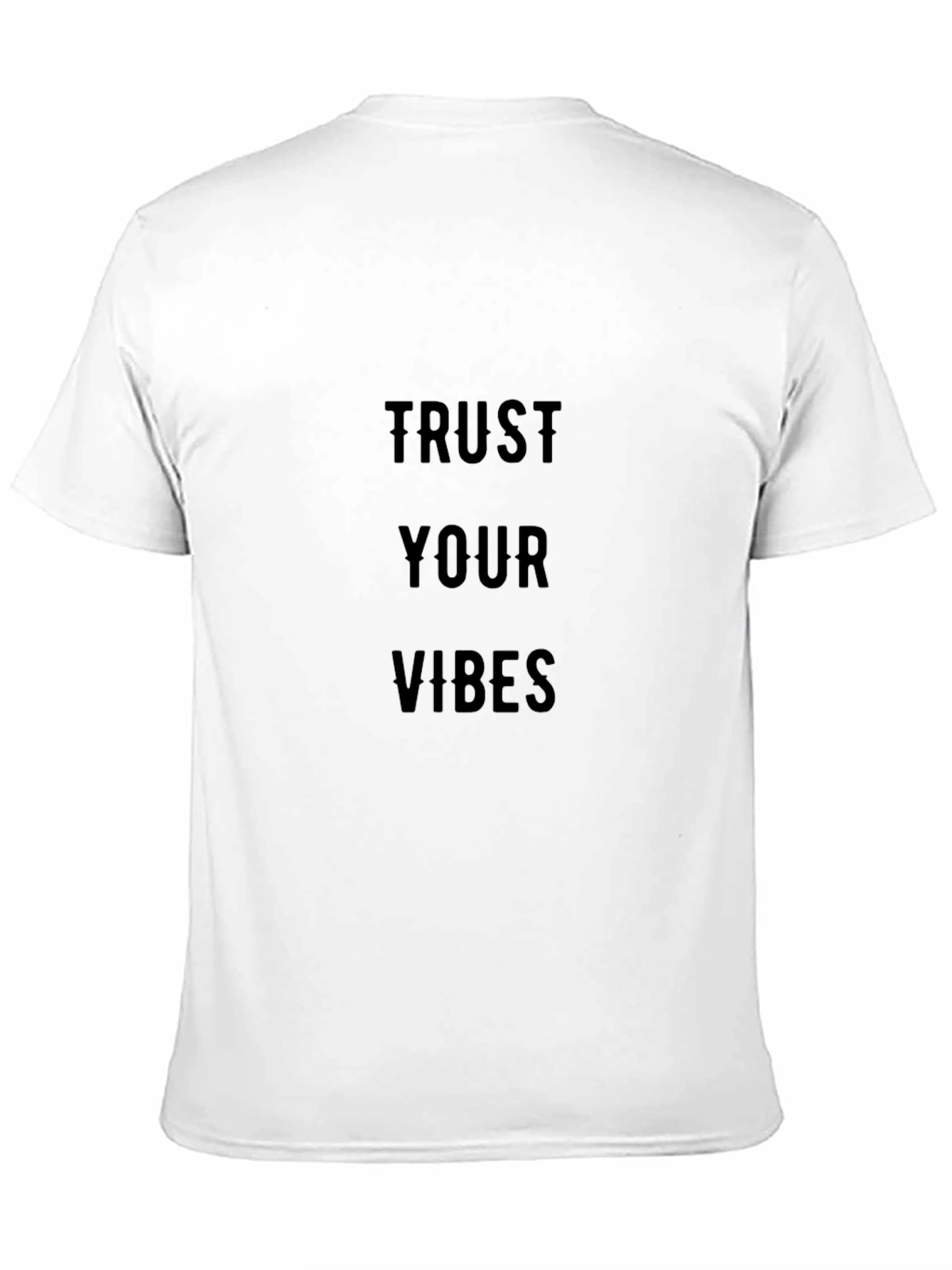Black Trust Your Vibes Black Graphic Tee view 11