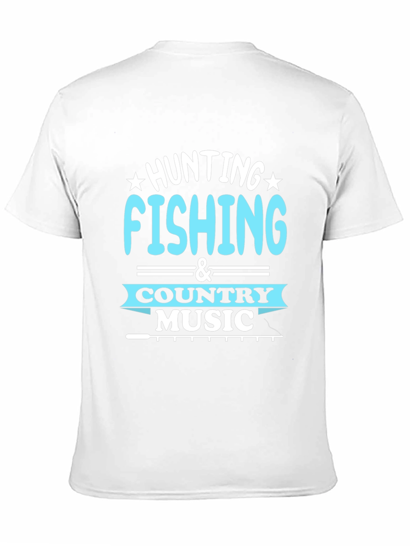 Black Hunting Fishing Country Music T-Shirt view 11