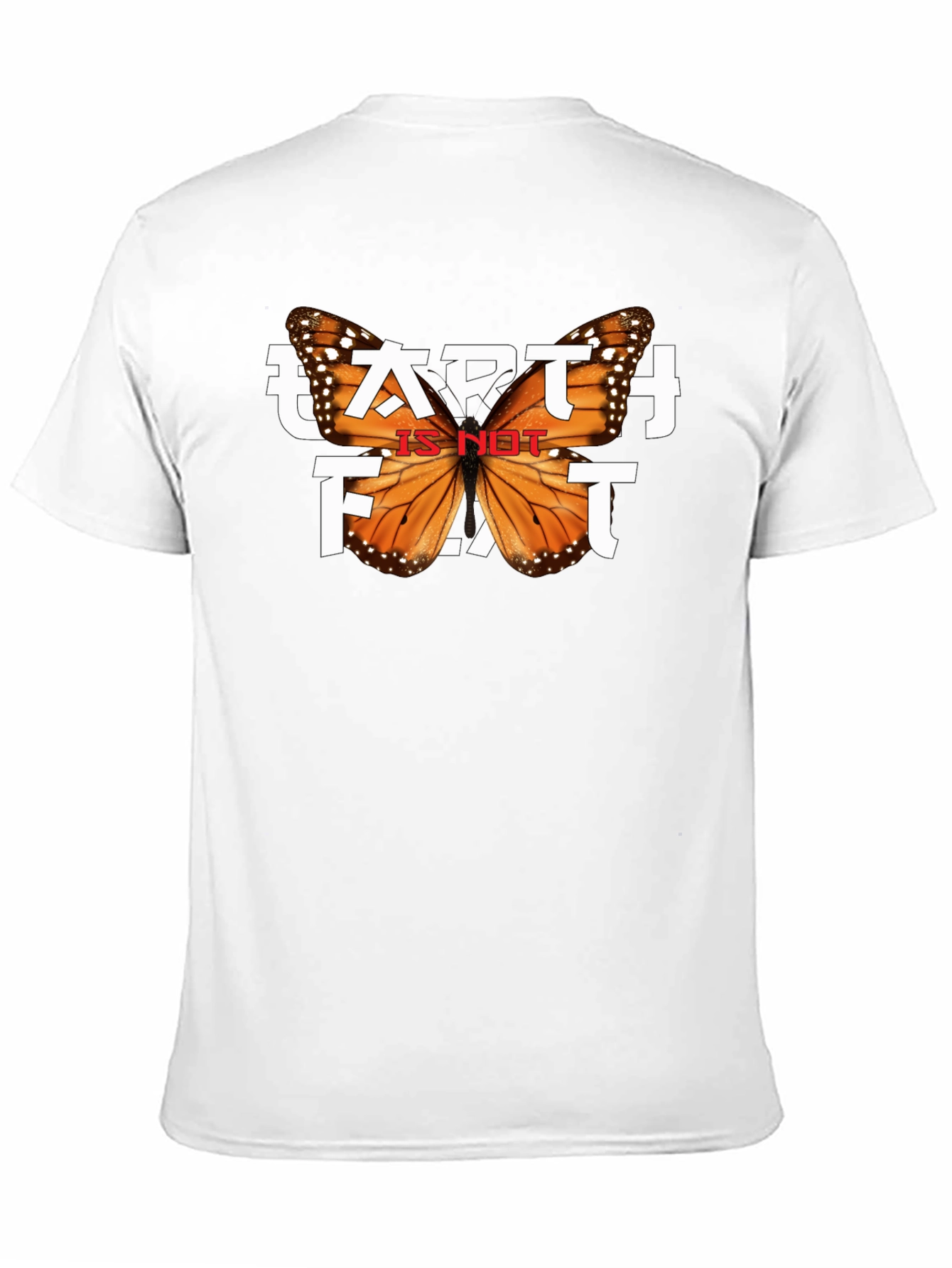 Black Earth is NOT Flat Butterfly Graphic Tee view 11
