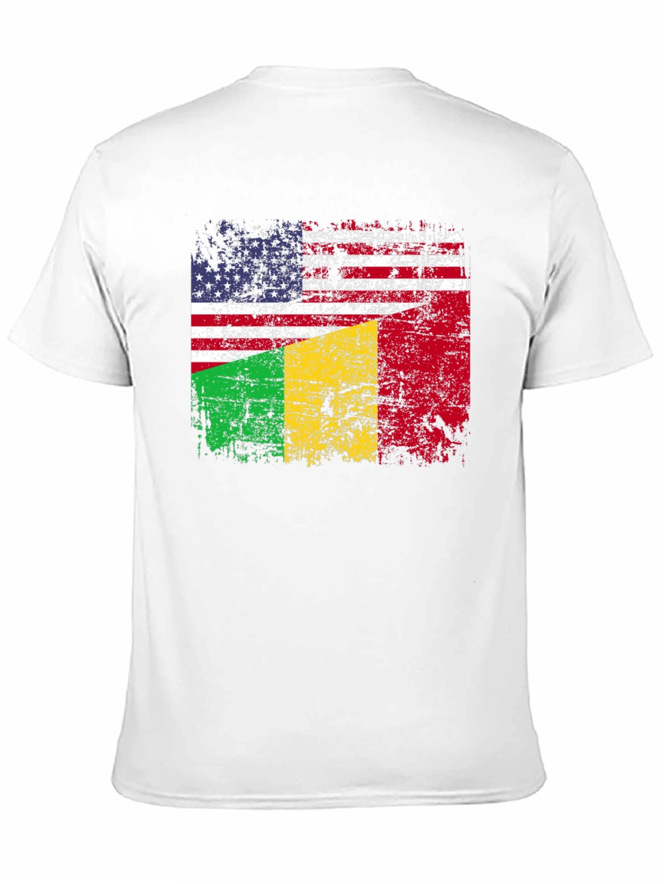 USA & Mali Flag Graphic T-Shirt - 11