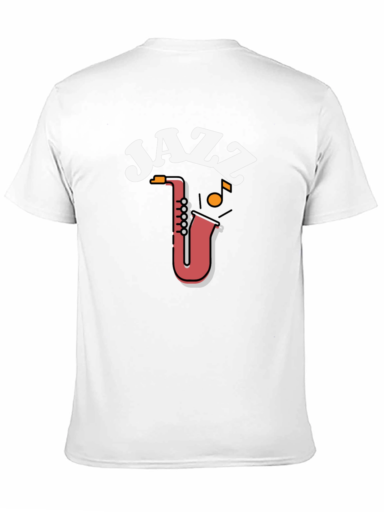 Black Jazz Saxophone Graphic Tee view 11