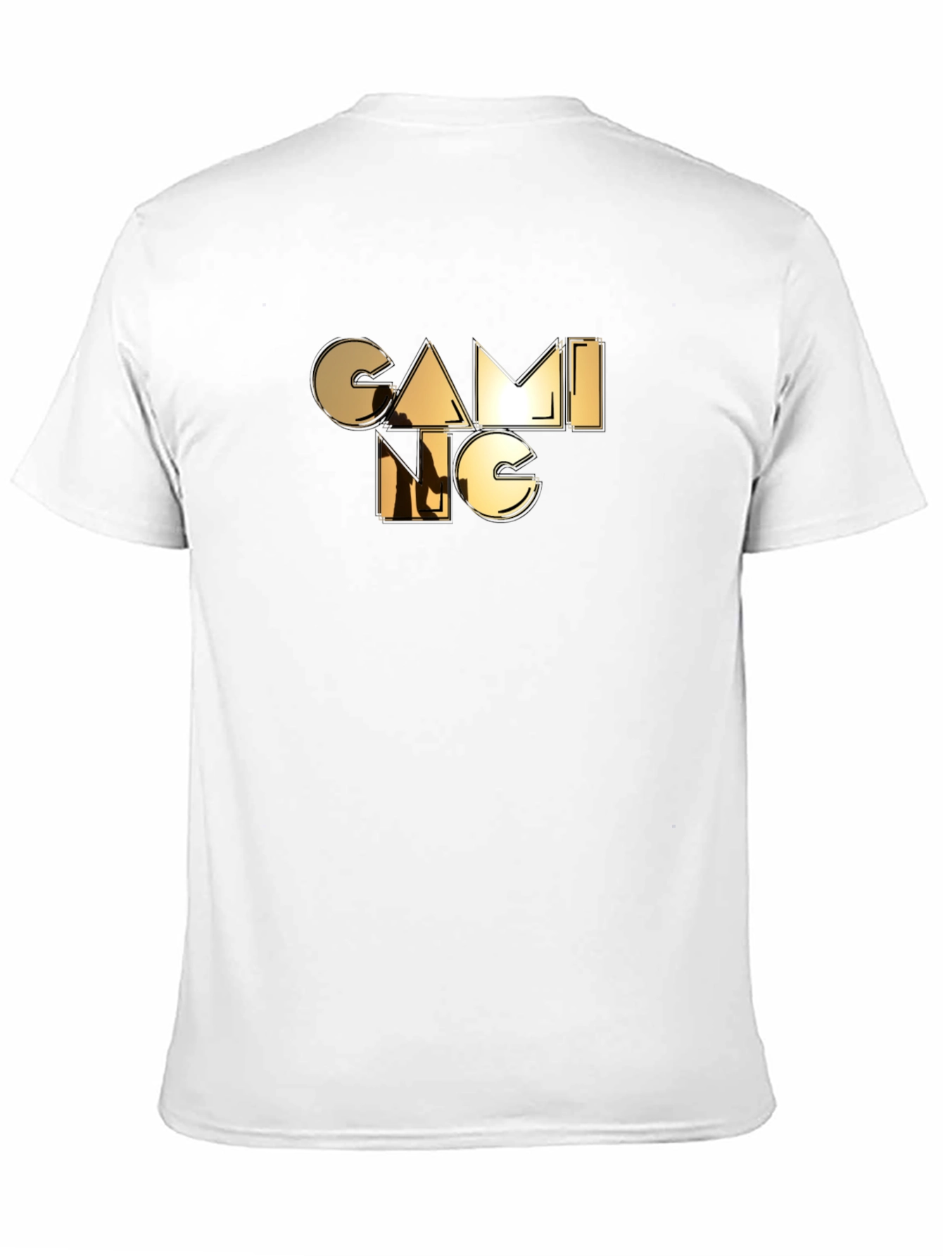 Black Gaming Graphic Tee - Black Cotton Casual Shirt view 11