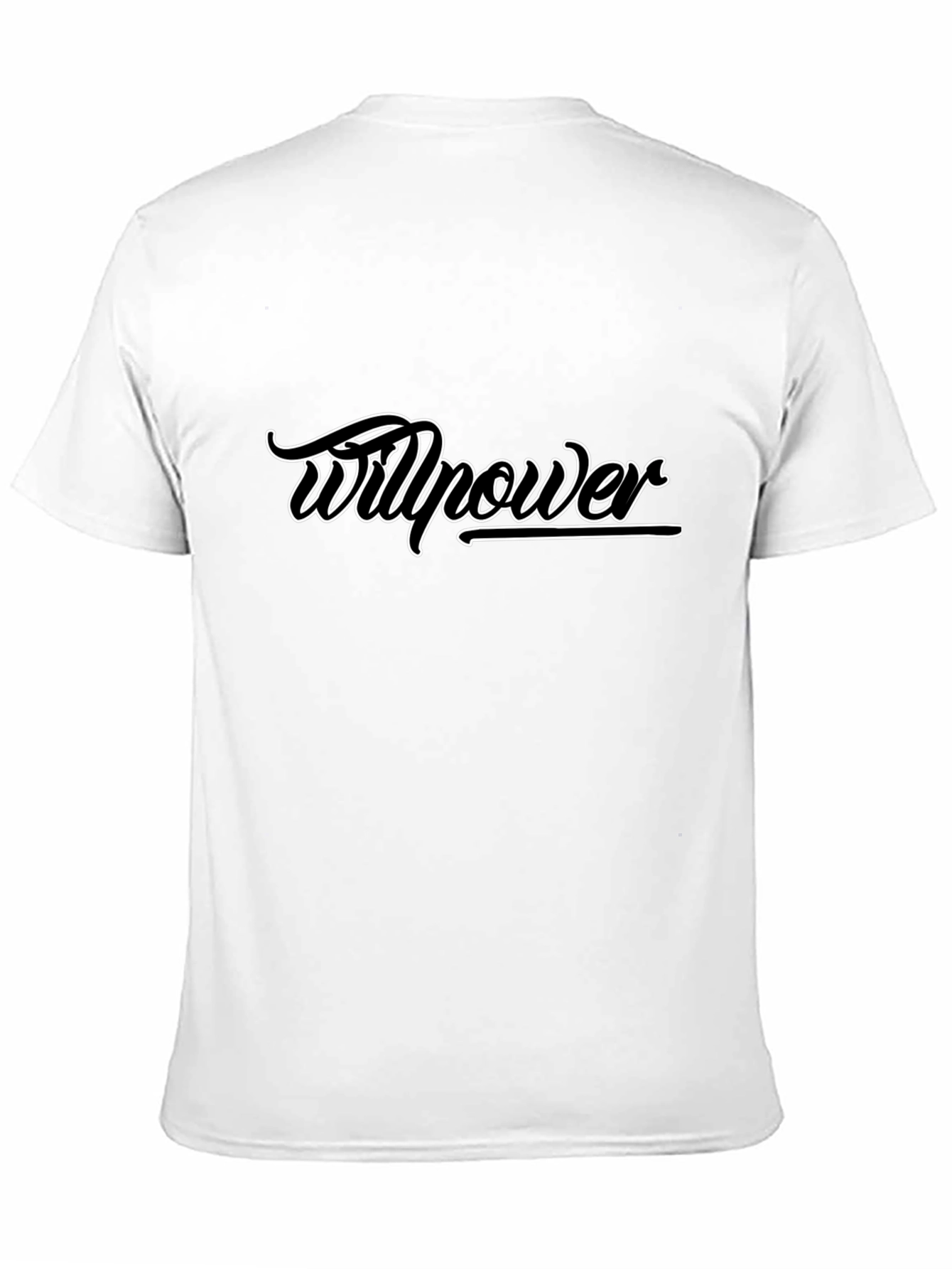 Black Willpower Graphic Tee - Stylish Black T-Shirt view 11