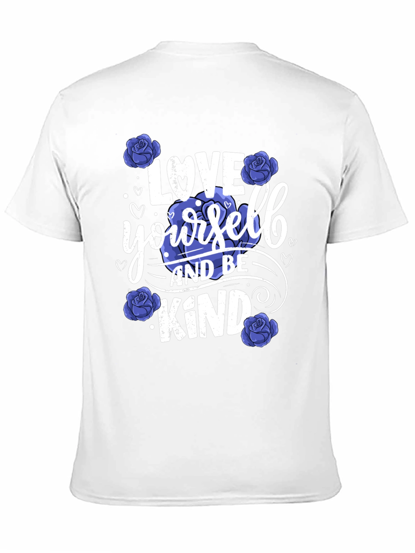 Black Love Yourself & Be Kind Graphic Tee - Floral Design view 11