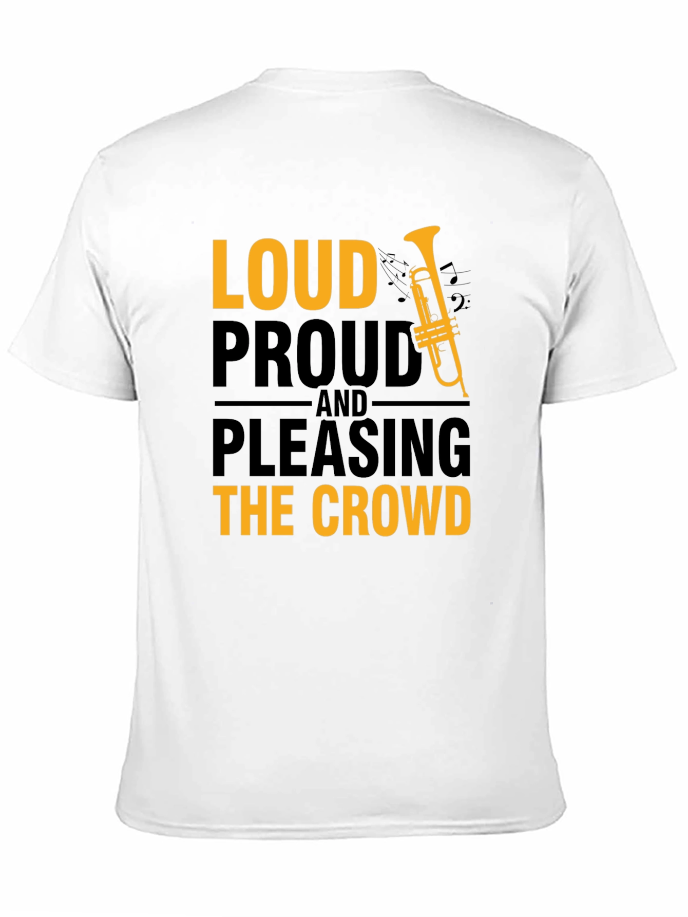 Black Loud Proud T-Shirt - Musician Graphic Tee view 11