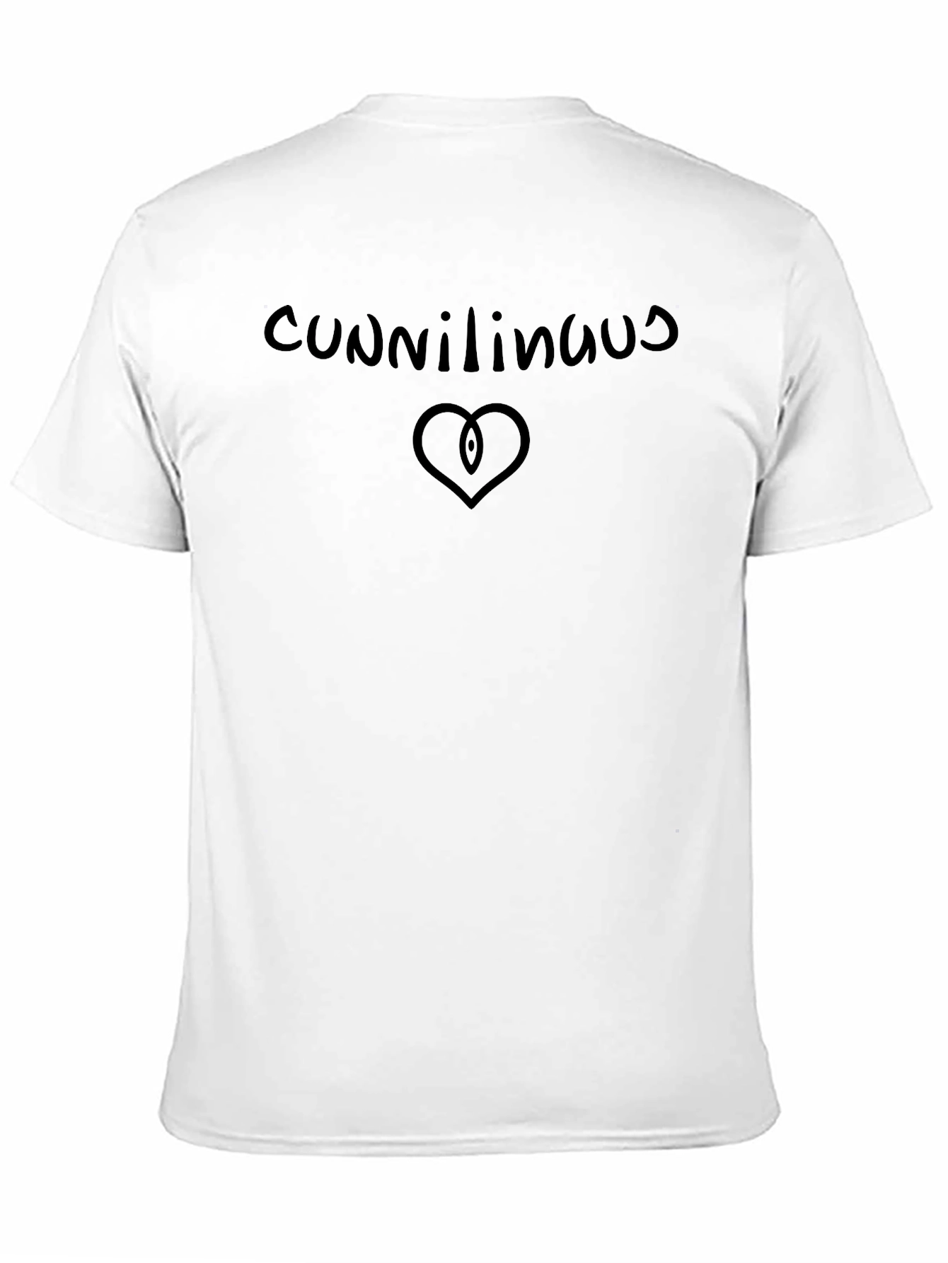 Black Cunnilingus Heart T-Shirt Funny Tee view 11
