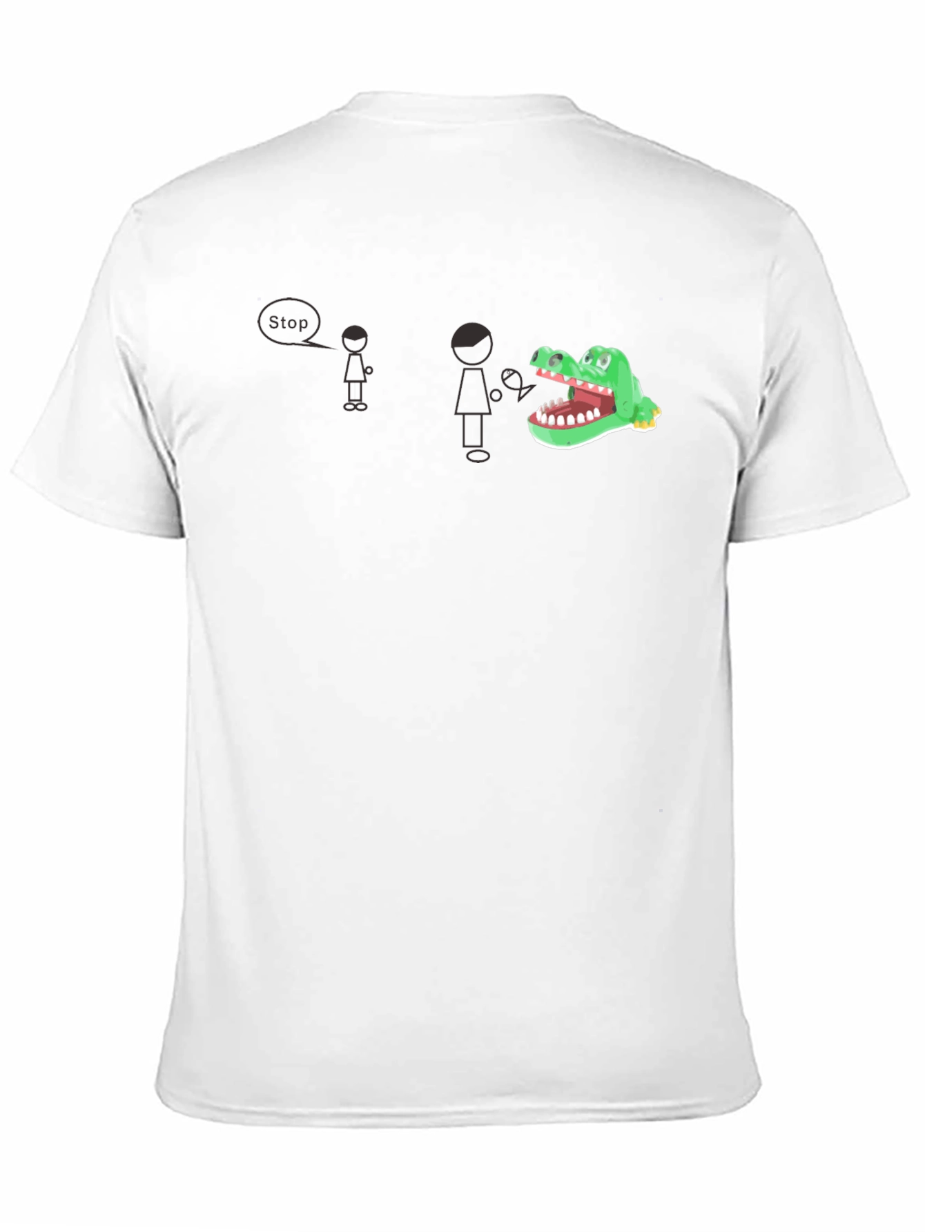 Black Funny Alligator Graphic Black T-Shirt view 11