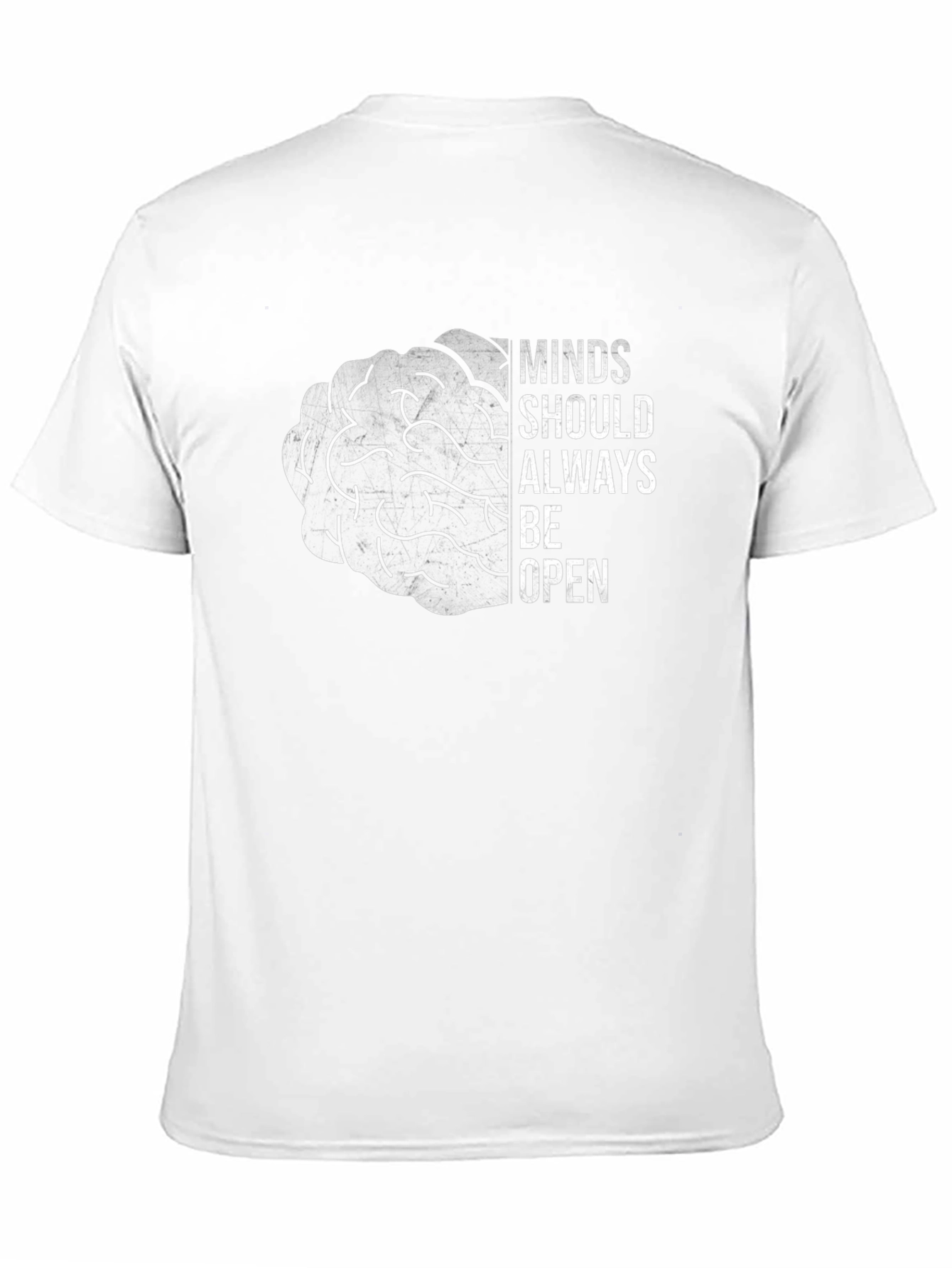 Black Open Minds Brain Graphic T-Shirt - Black view 11