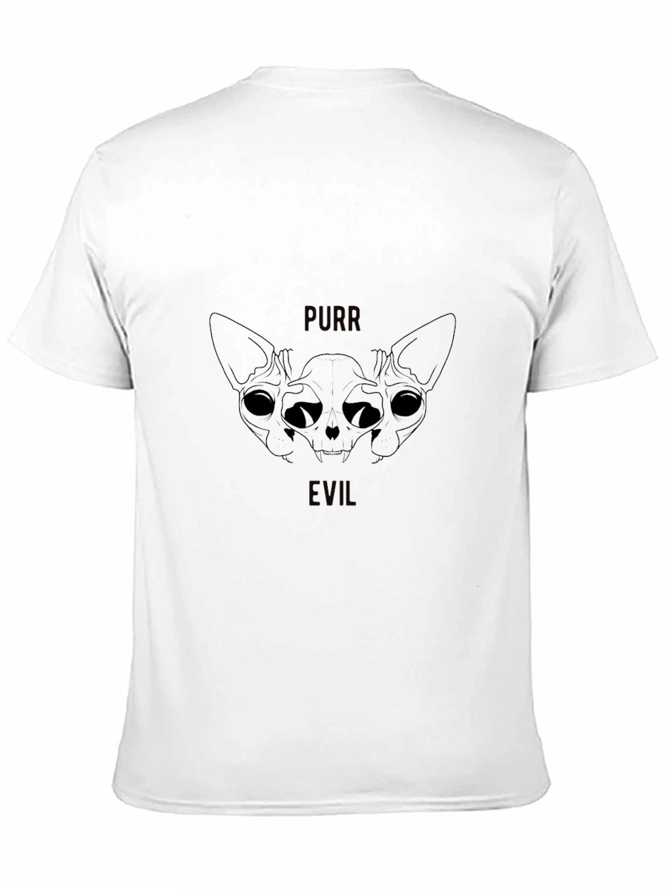 Black Purr Evil Black Graphic T-Shirt view 11