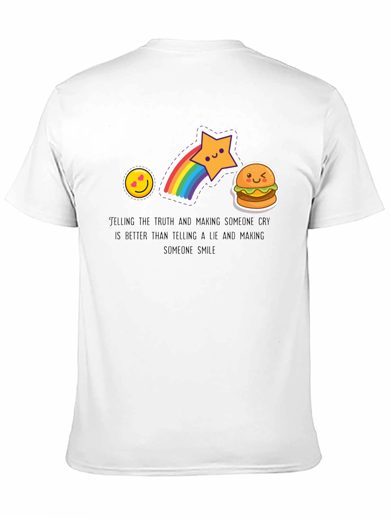 Black Emoji Graphic Tee - Telling the Truth view 11