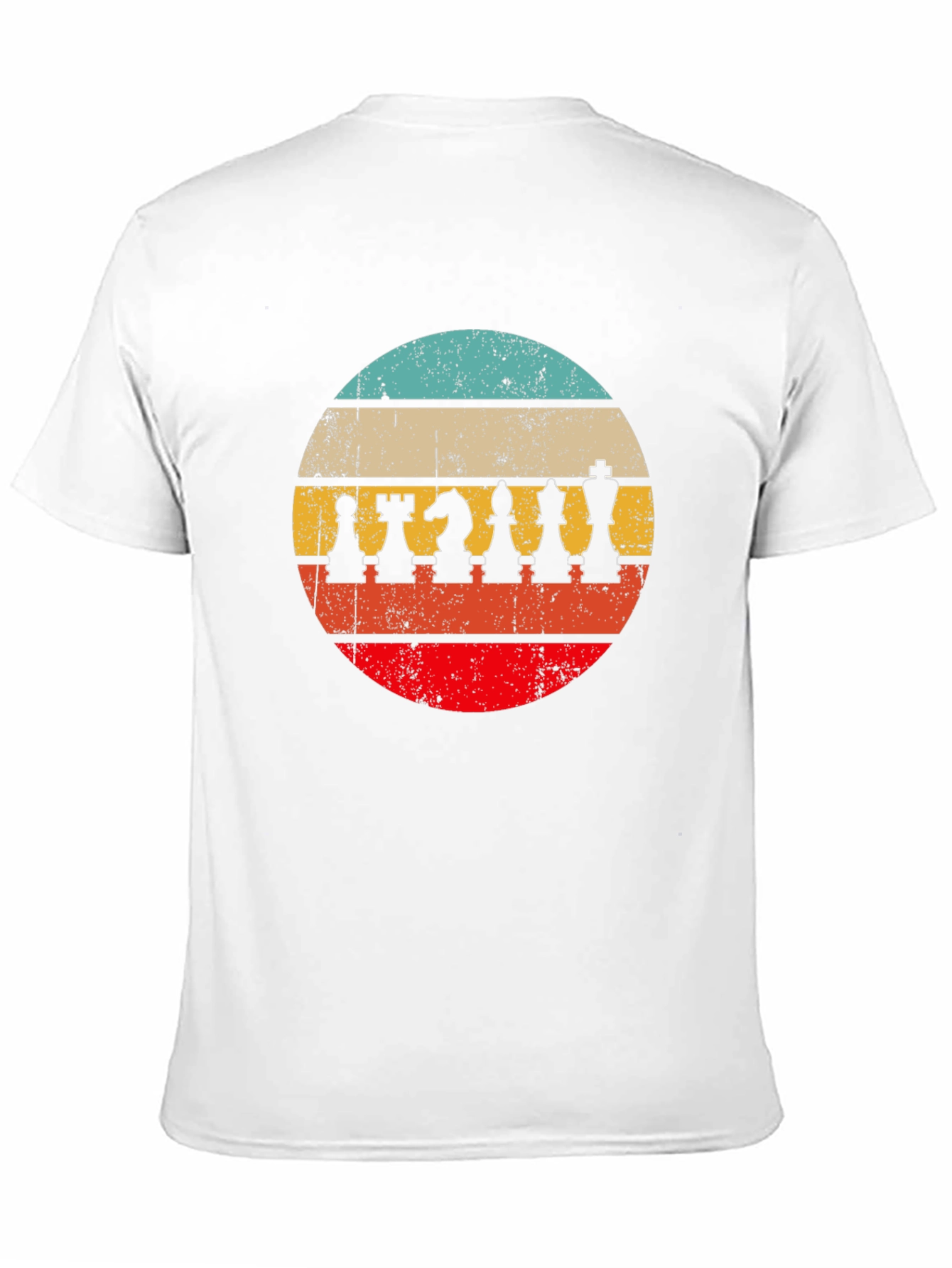 Black Retro Chess Piece T-Shirt - Vintage Style Chess Player Tee view 11