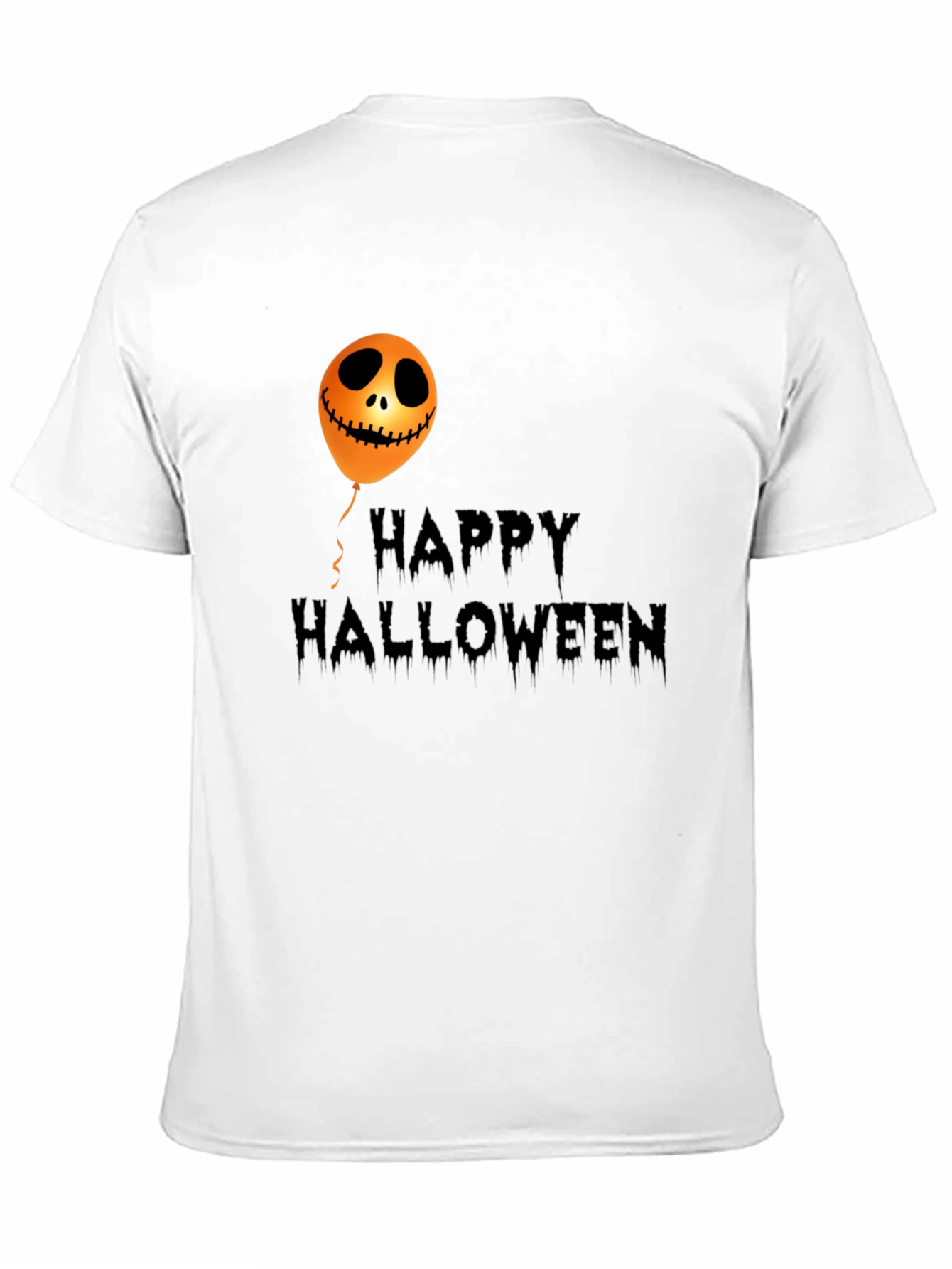 Black Happy Halloween Graphic T-Shirt - Spooky Season Apparel view 11