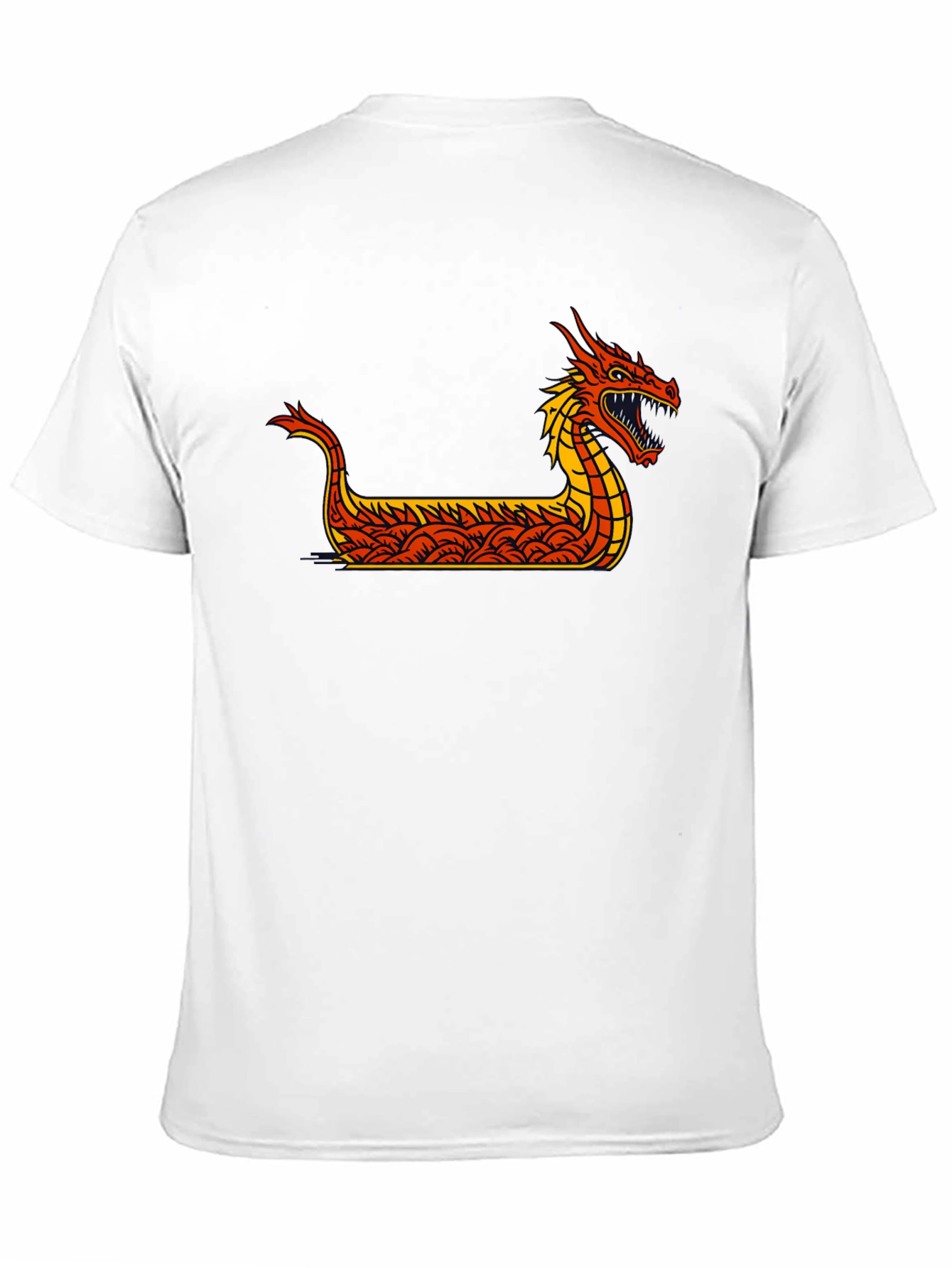 Black Dragon Boat Graphic Tee - Black view 11