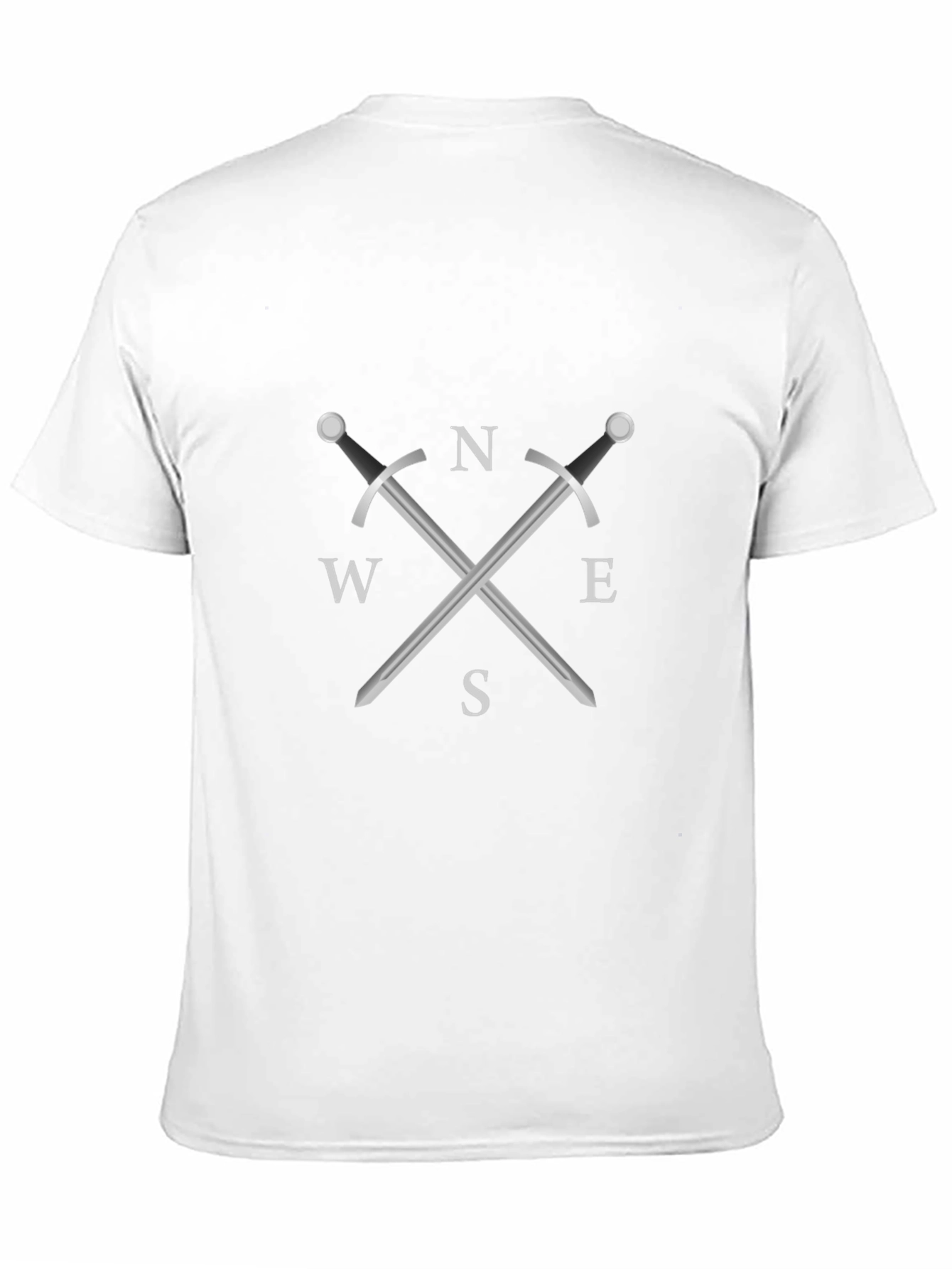 Black Compass Swords Black T-Shirt - Adventure Awaits! view 11