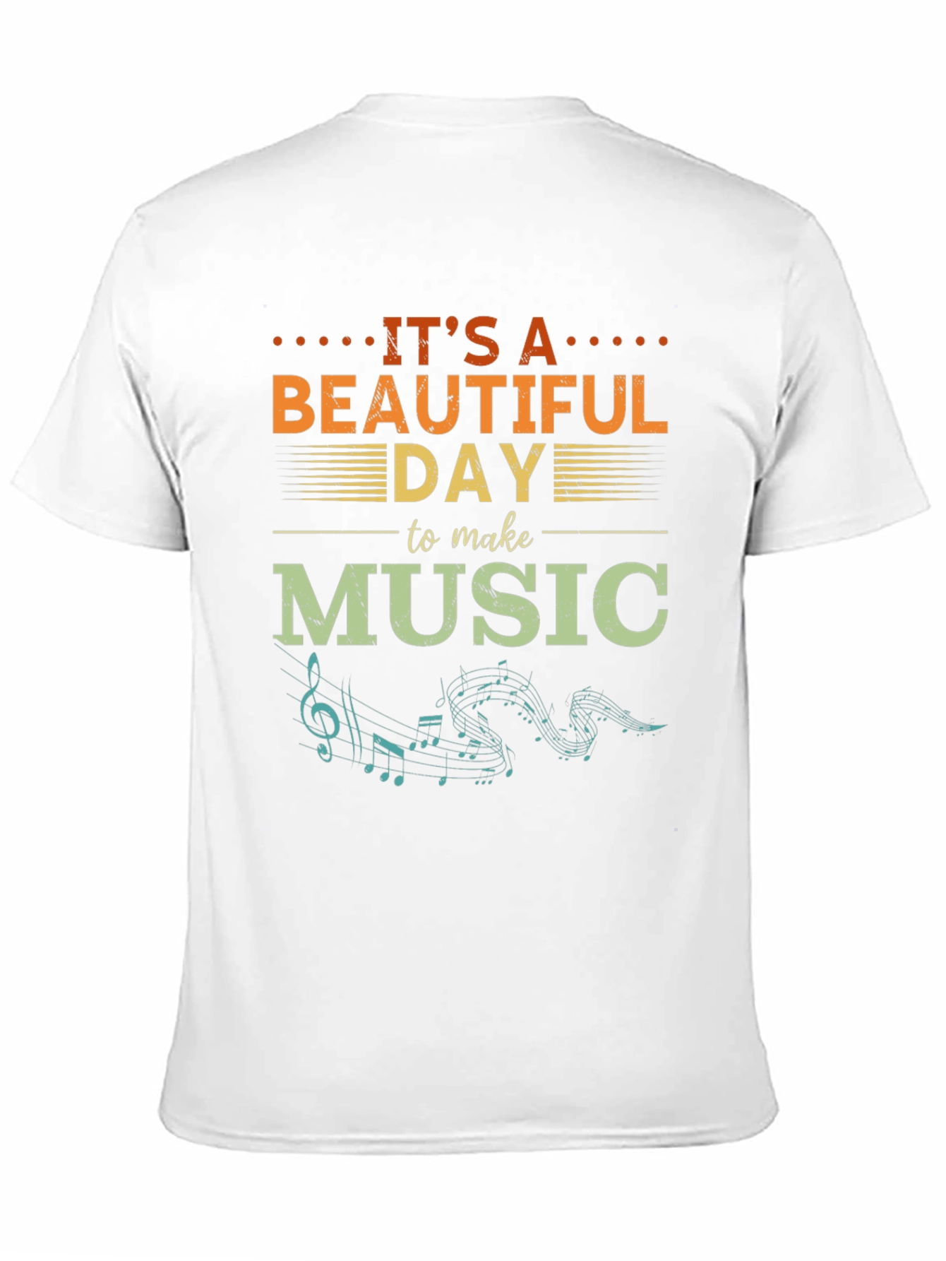 Black It's A Beautiful Day To Make Music T-Shirt view 11