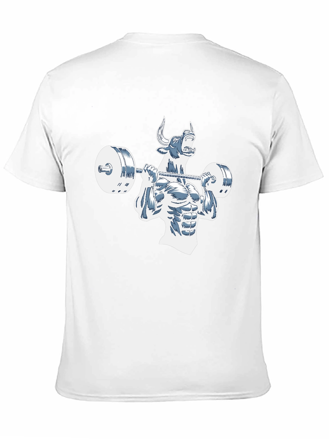 Black Gym Bull Black T-Shirt - Power Lifting view 11