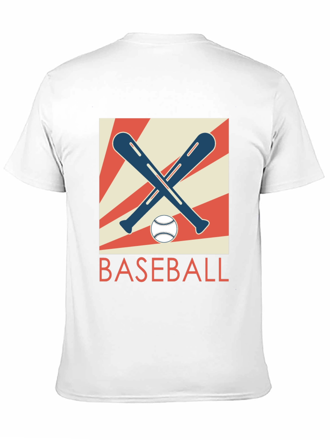 Black Retro Baseball Bats & Ball Graphic T-Shirt view 11