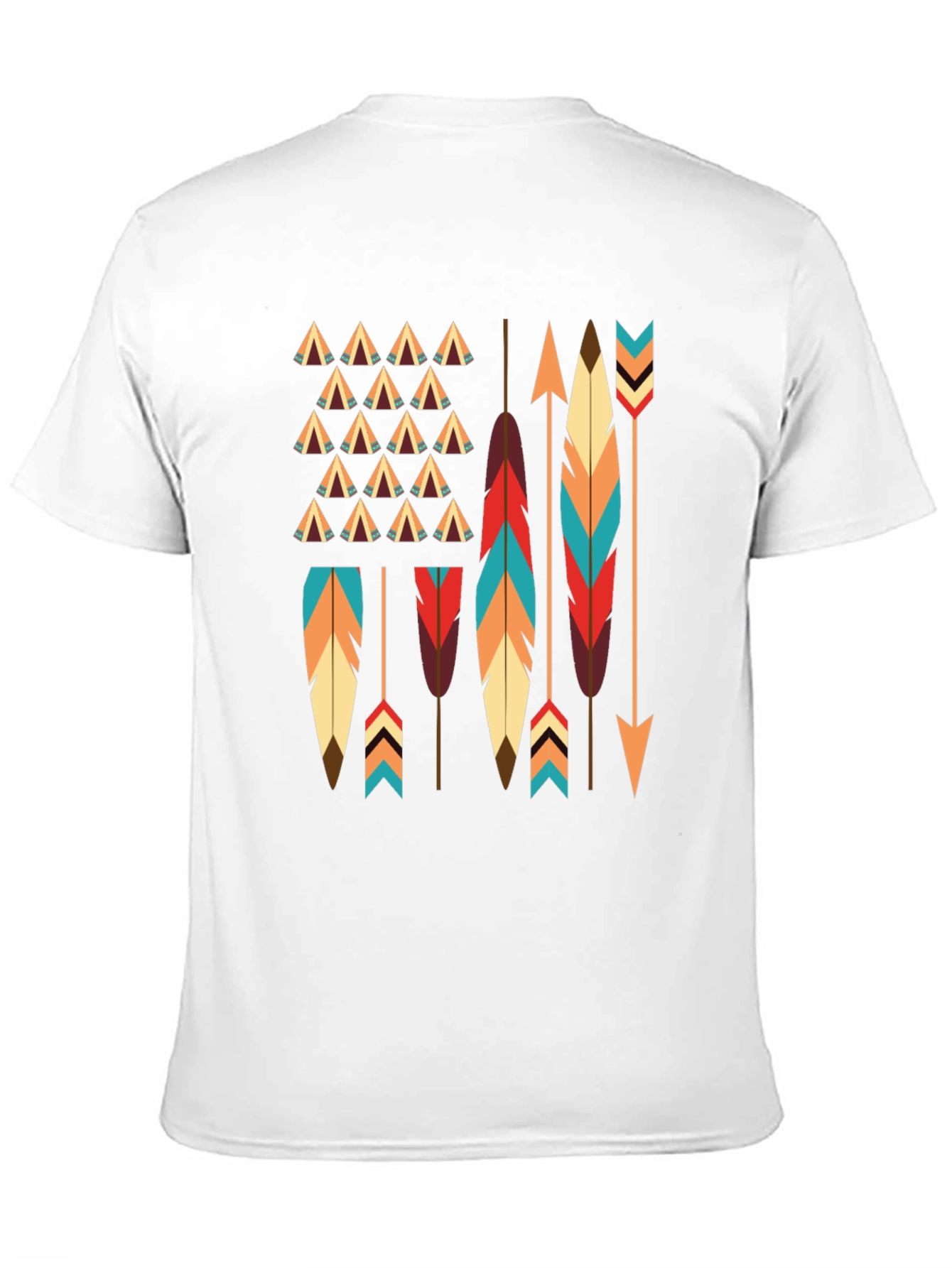 Native American Arrows & Feathers Graphic T-Shirt - 11