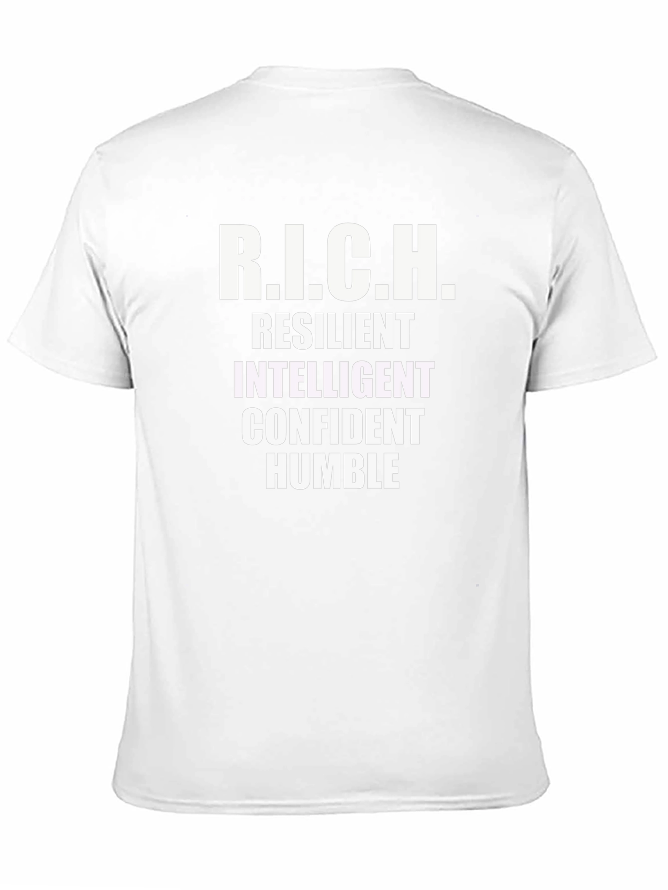 Black R.I.C.H. Definition T-Shirt - Resilient, Intelligent, Confident, Humble view 11