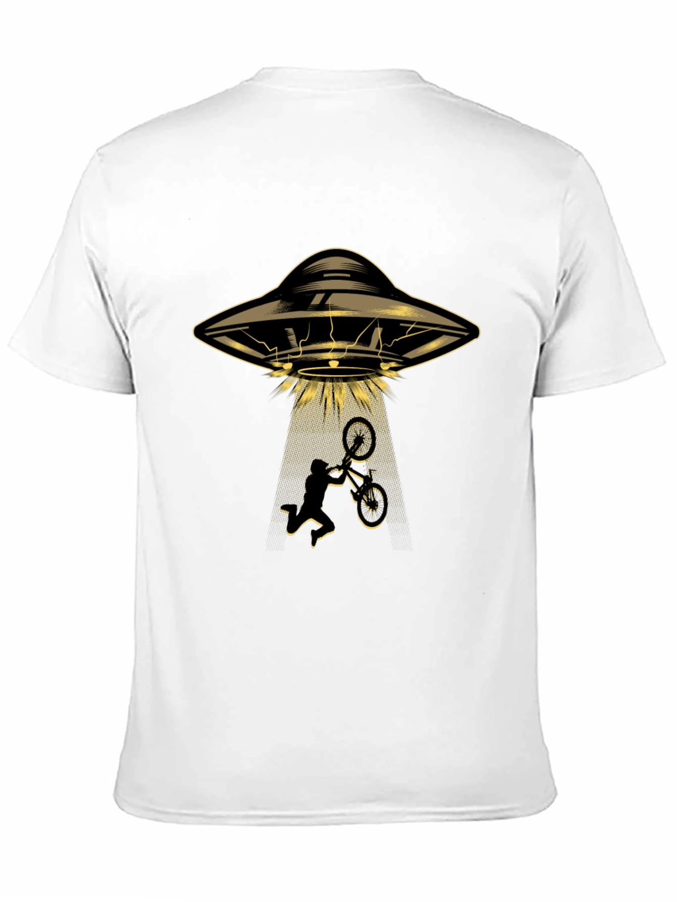Black UFO Abduction T-Shirt view 11