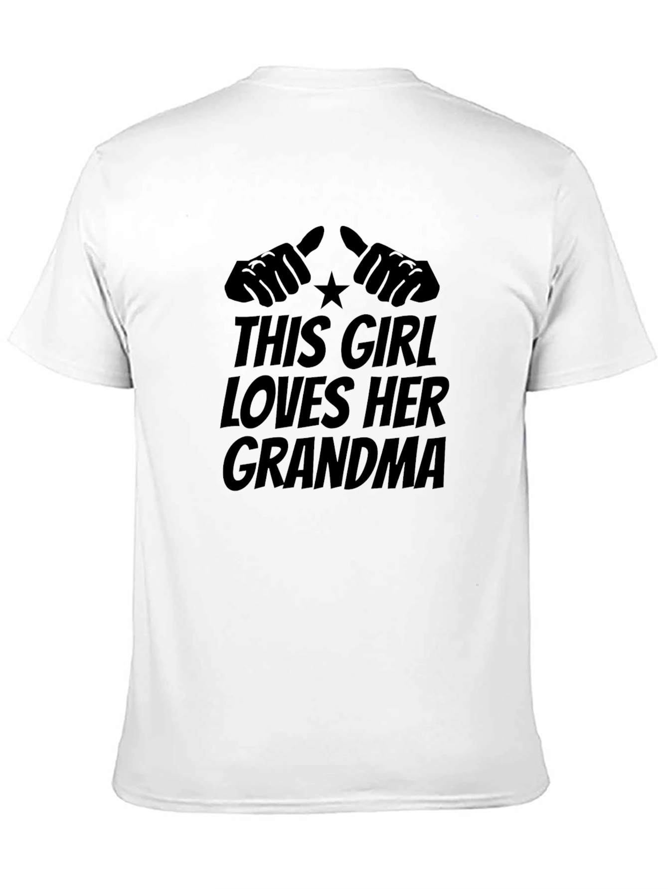 Black This Girl Loves Her Grandma Black T-Shirt view 11