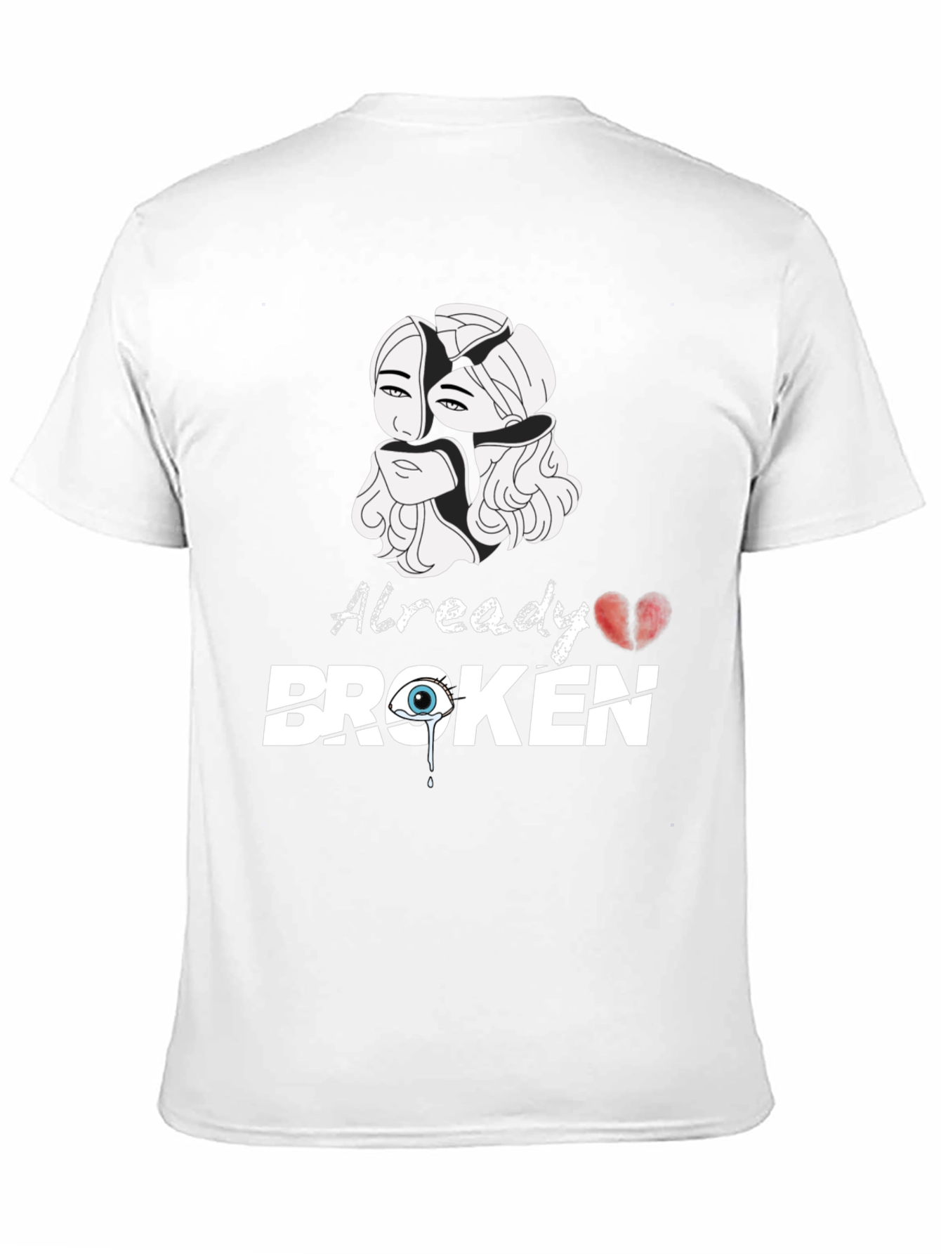 Black Already Broken Graphic Tee view 11